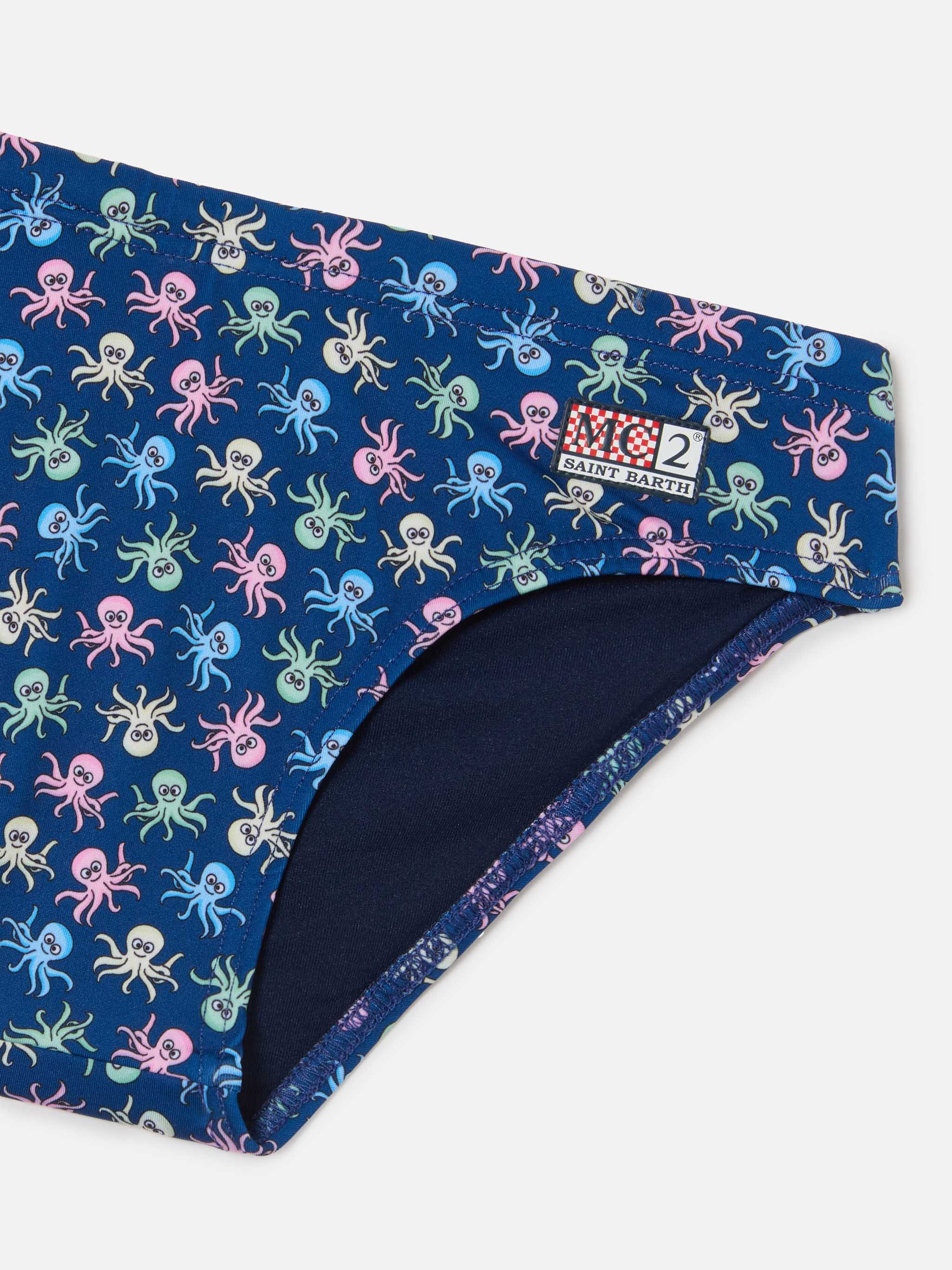 mc2-saint-barth-slip-mare-bambino-billy-blu-navy-stampa-polipi image 3