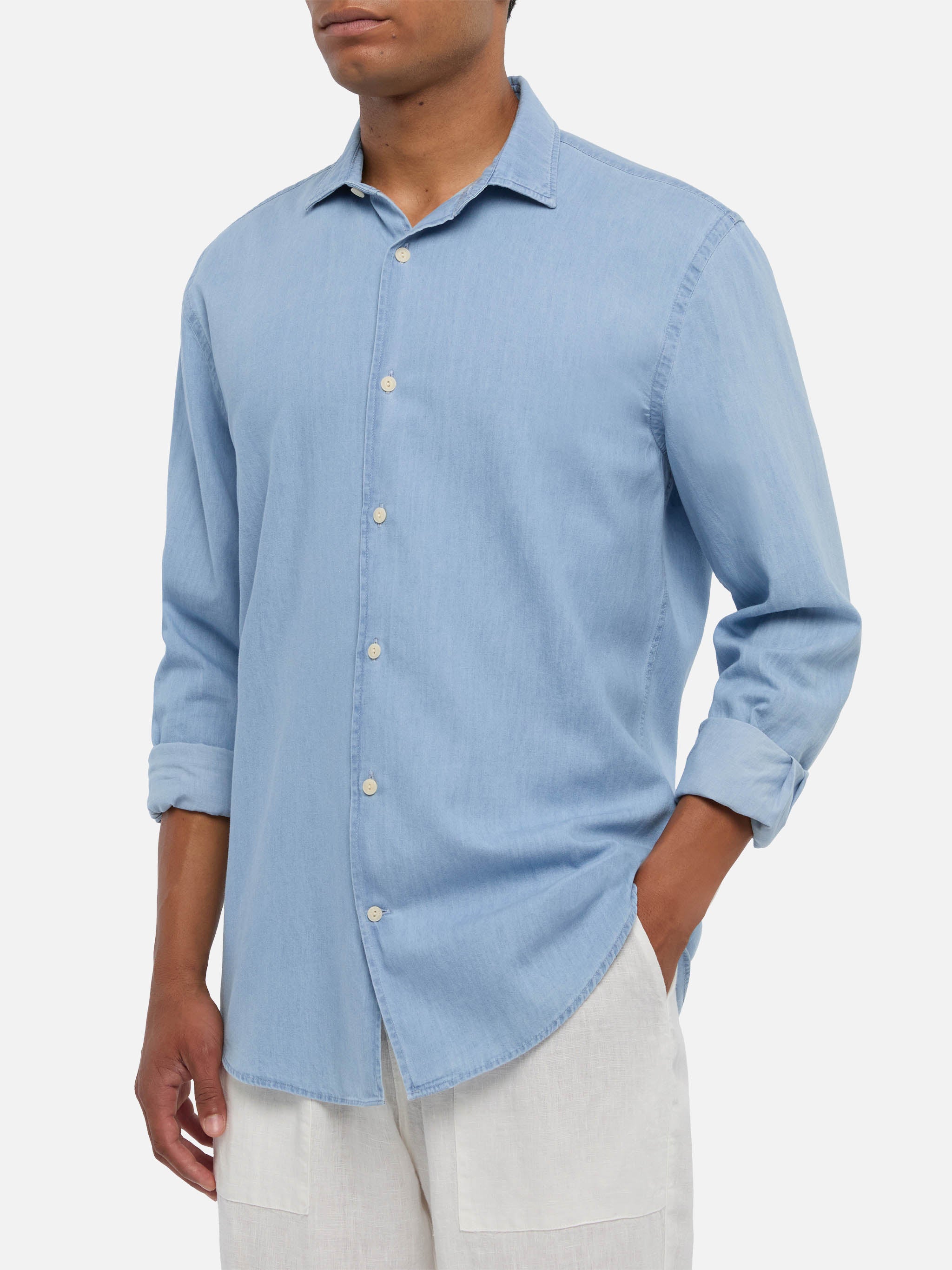 mc2-saint-barth-pamplona-camicia-uomo-chambray-blu-denim-chiaro image 1