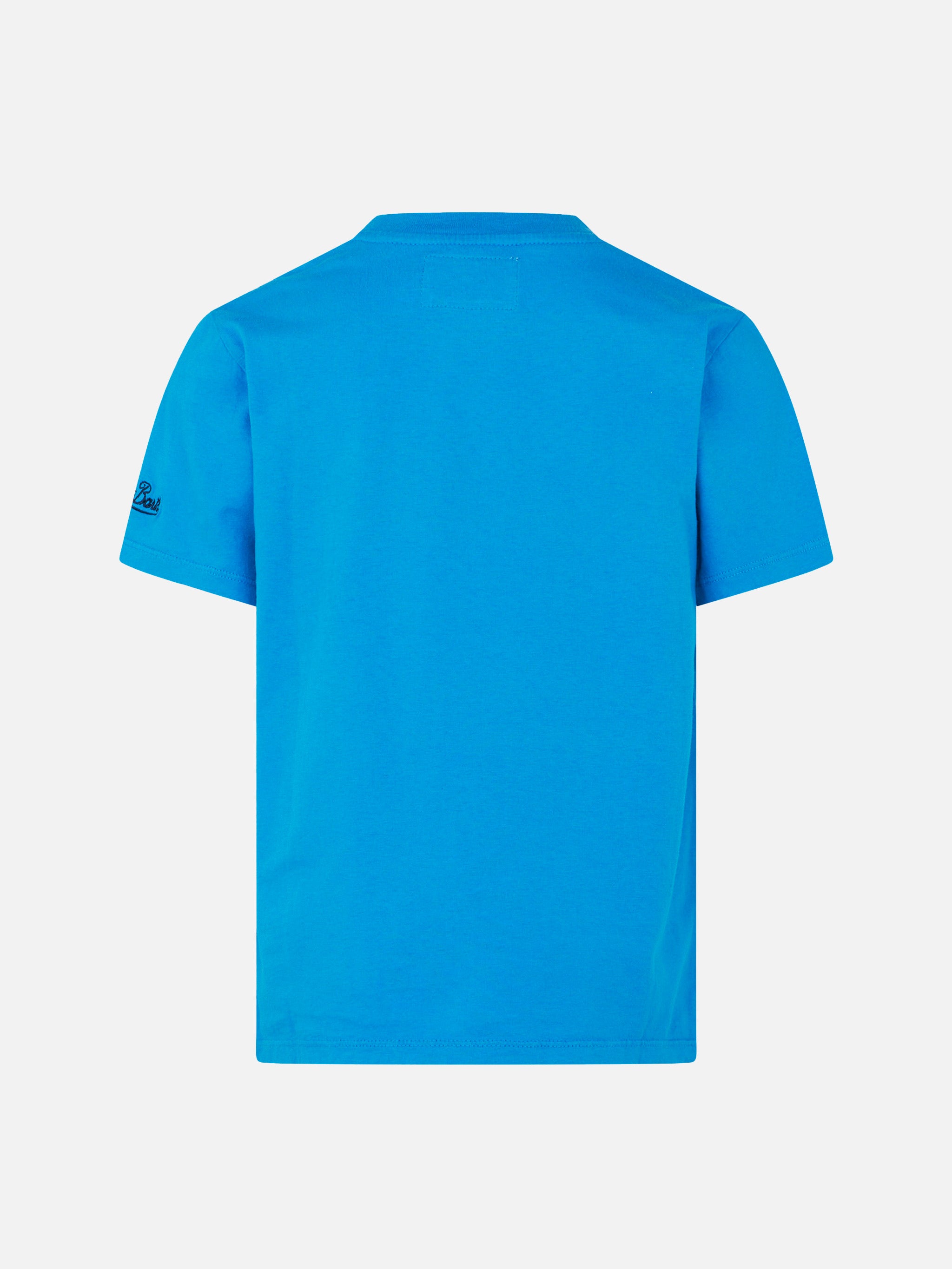 mc2-saint-barth-t-shirt-da-bambino-in-cotone-con-stampa-st-barth-padel-club-blue image 3