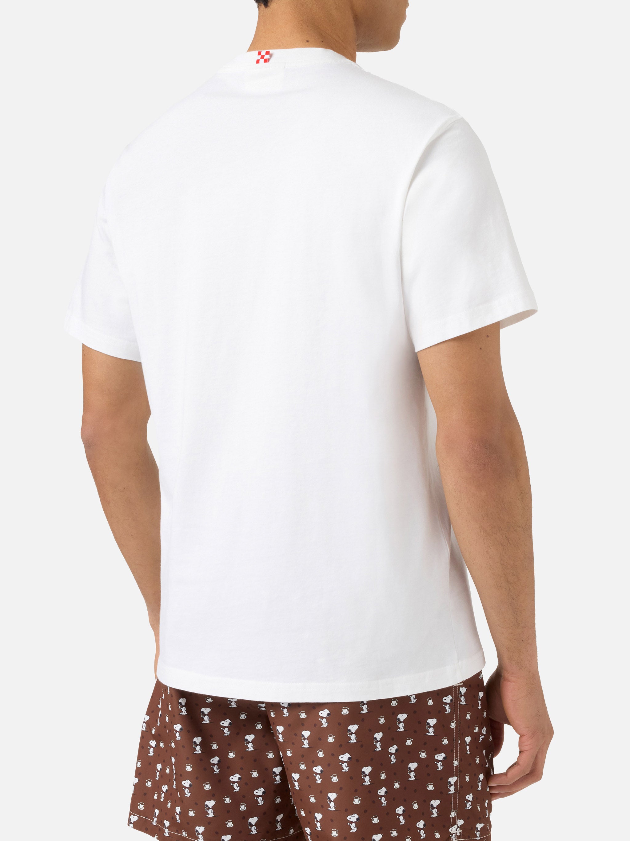 mc2-saint-barth-t-shirt-portofino-uomo-bianca-ricamo-coffee-habitu-peanuts-speci image 4