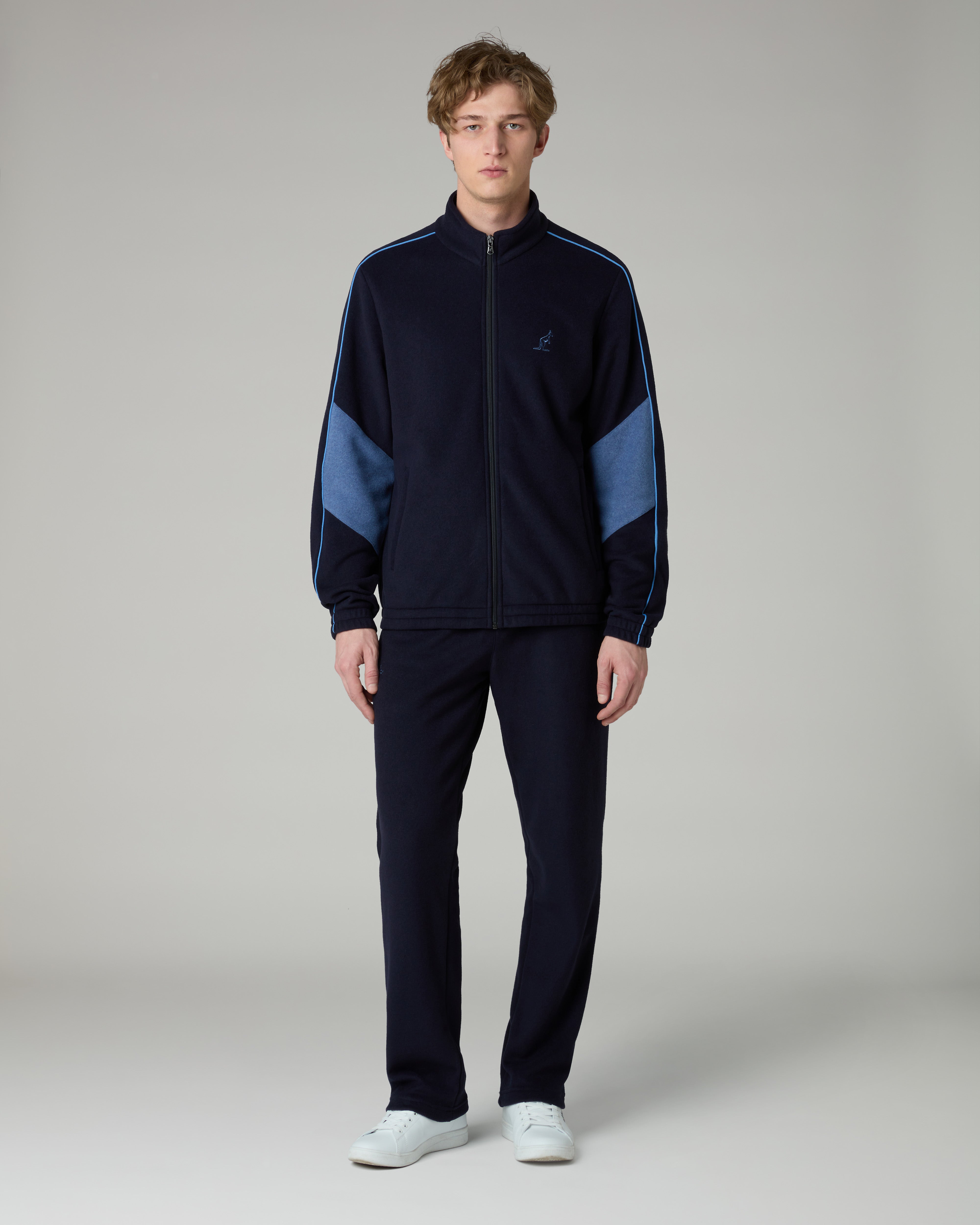 australian-color-block-softech-tracksuit-tuta-softech-blu-navy-made-in-italy image 1