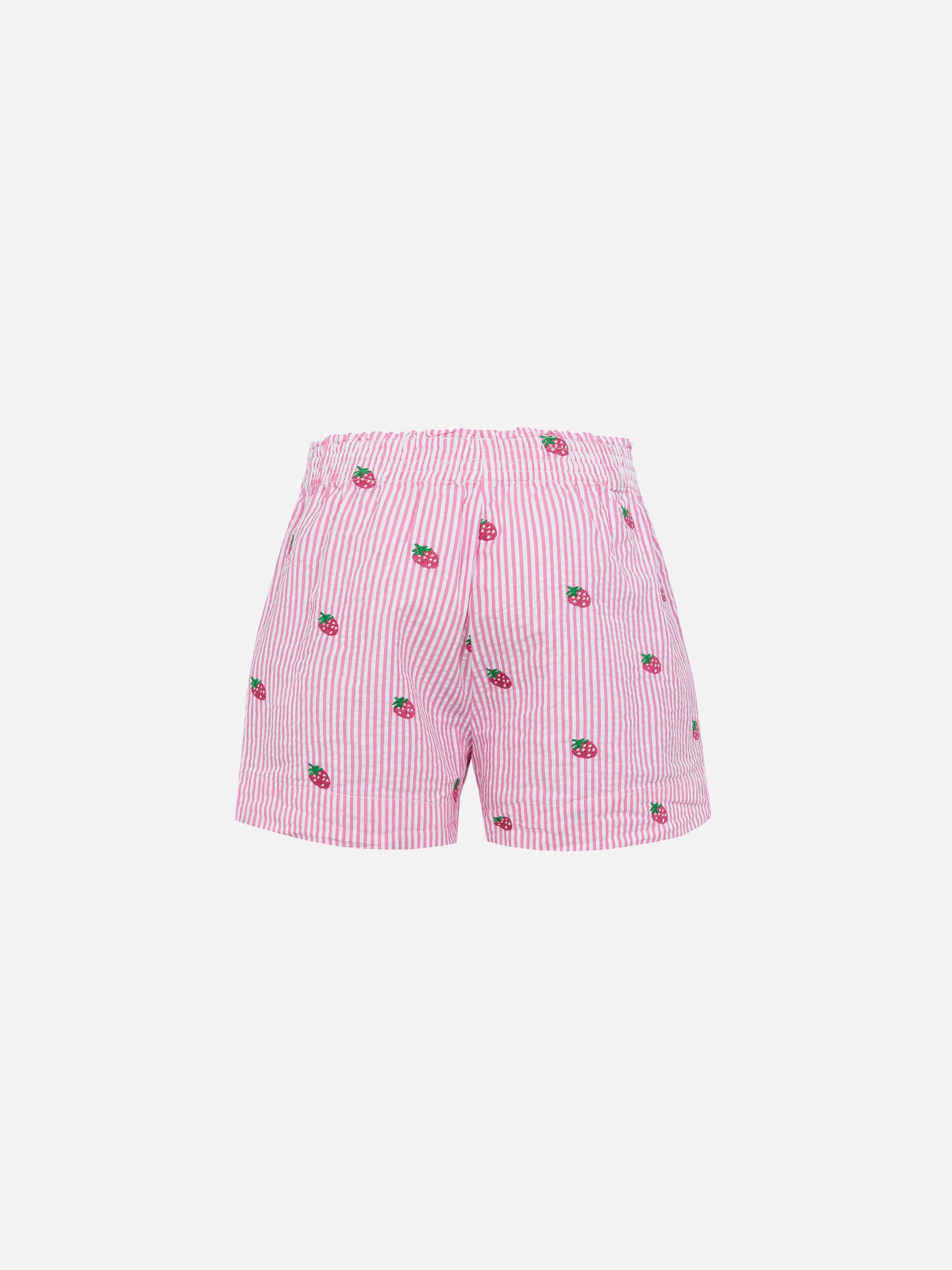 mc2-saint-barth-meave-jr-shorts-bambina-seersucker-rosa-fragola image 2