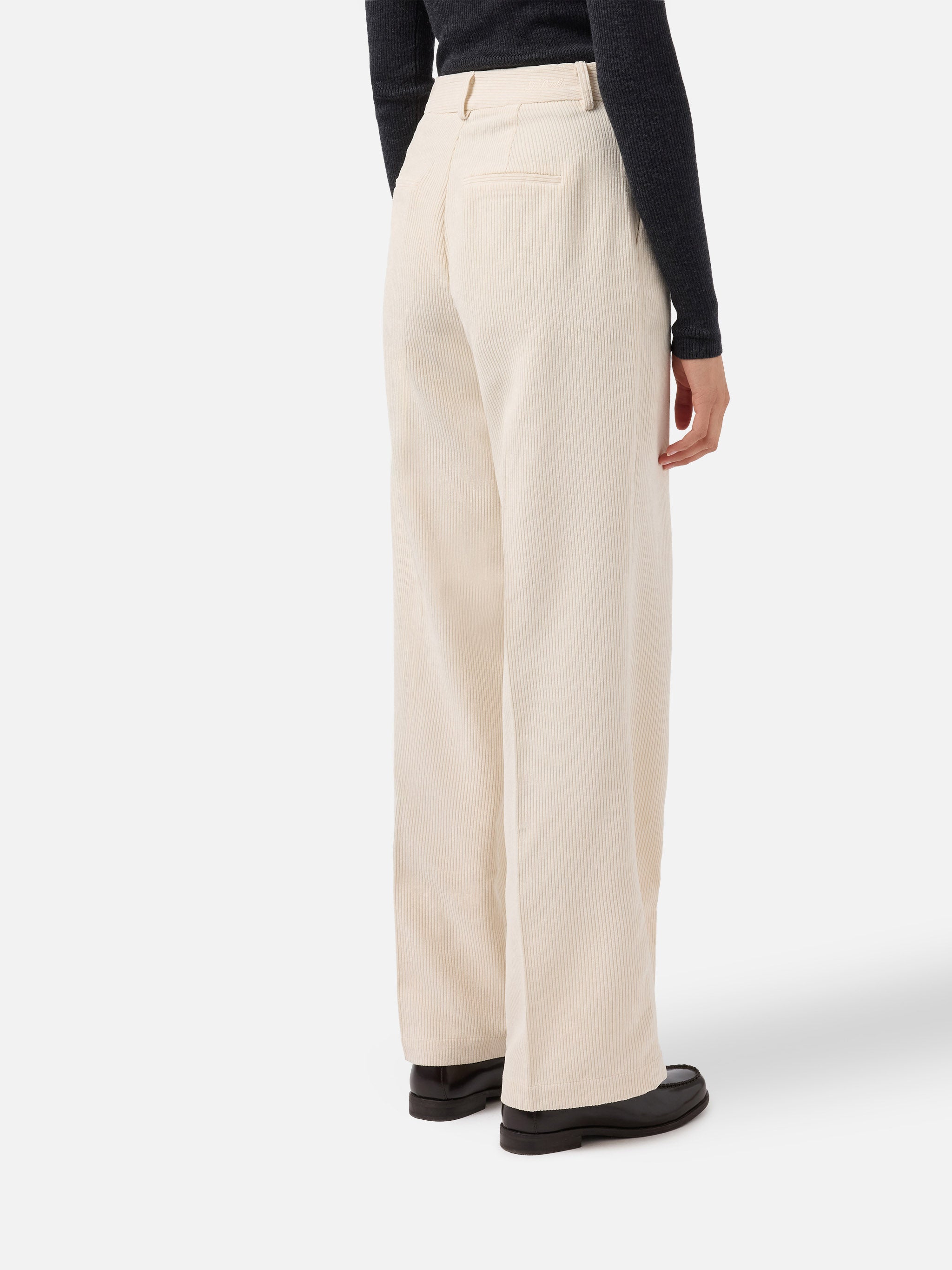 mc2-saint-barth-pantaloni-rebella-a-gamba-ampia-in-corduroy-bianco-crema image 2