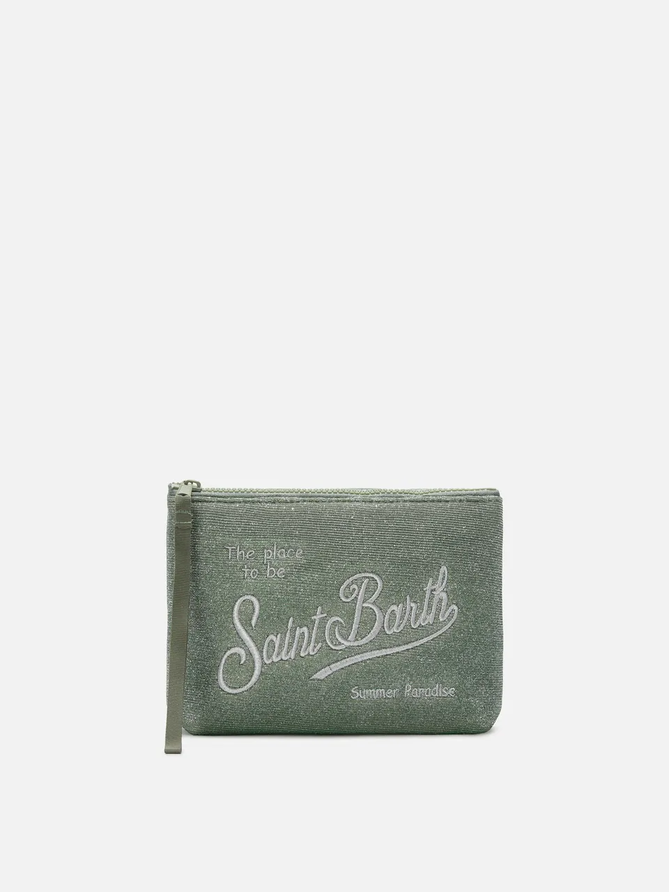 mc2-saint-barth-aline-lurex-pochette-verde-acqua-effetto-shimmer image 1