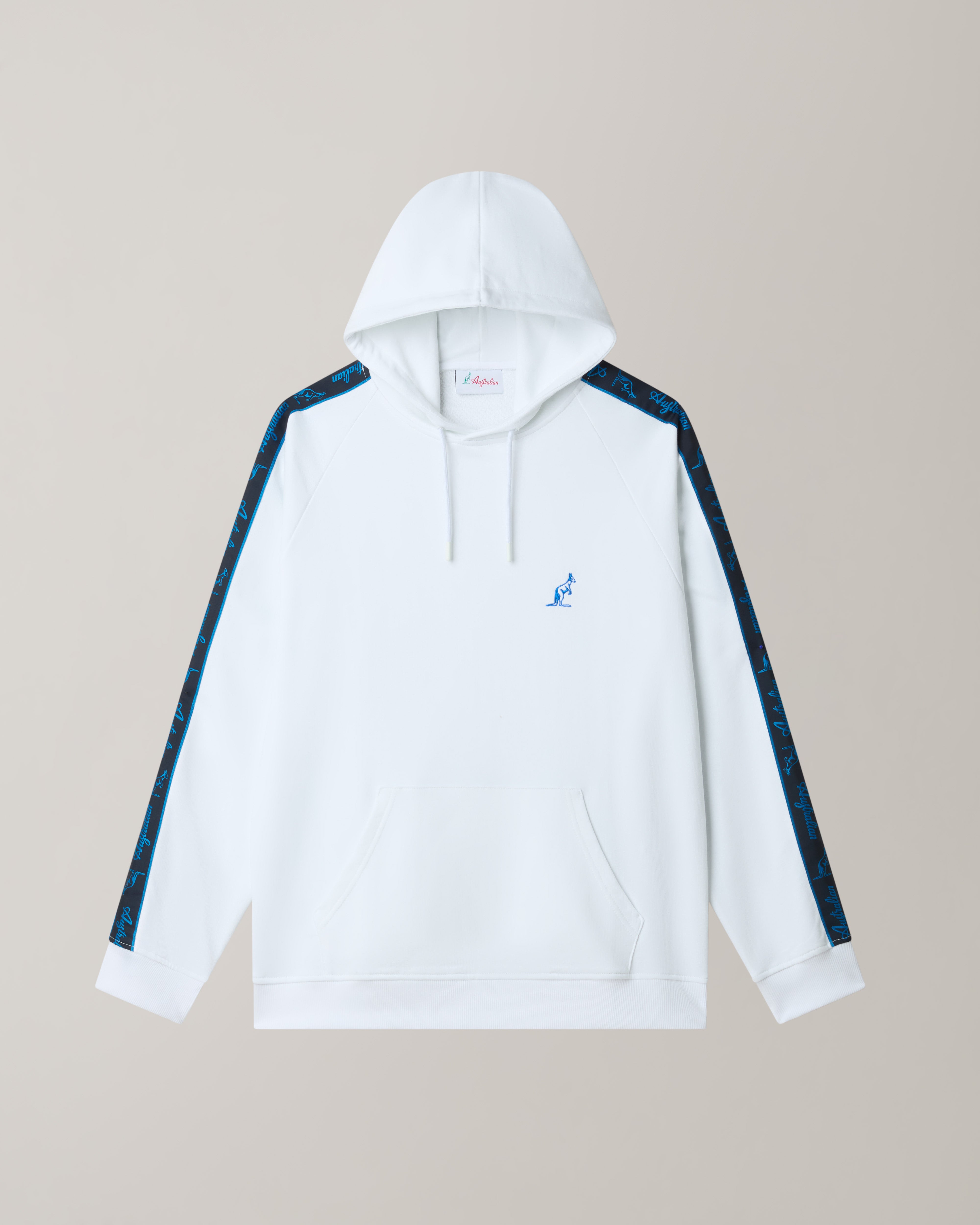 australian-tape-hoodie-felpa-cappuccio-uomo-bianco image 6
