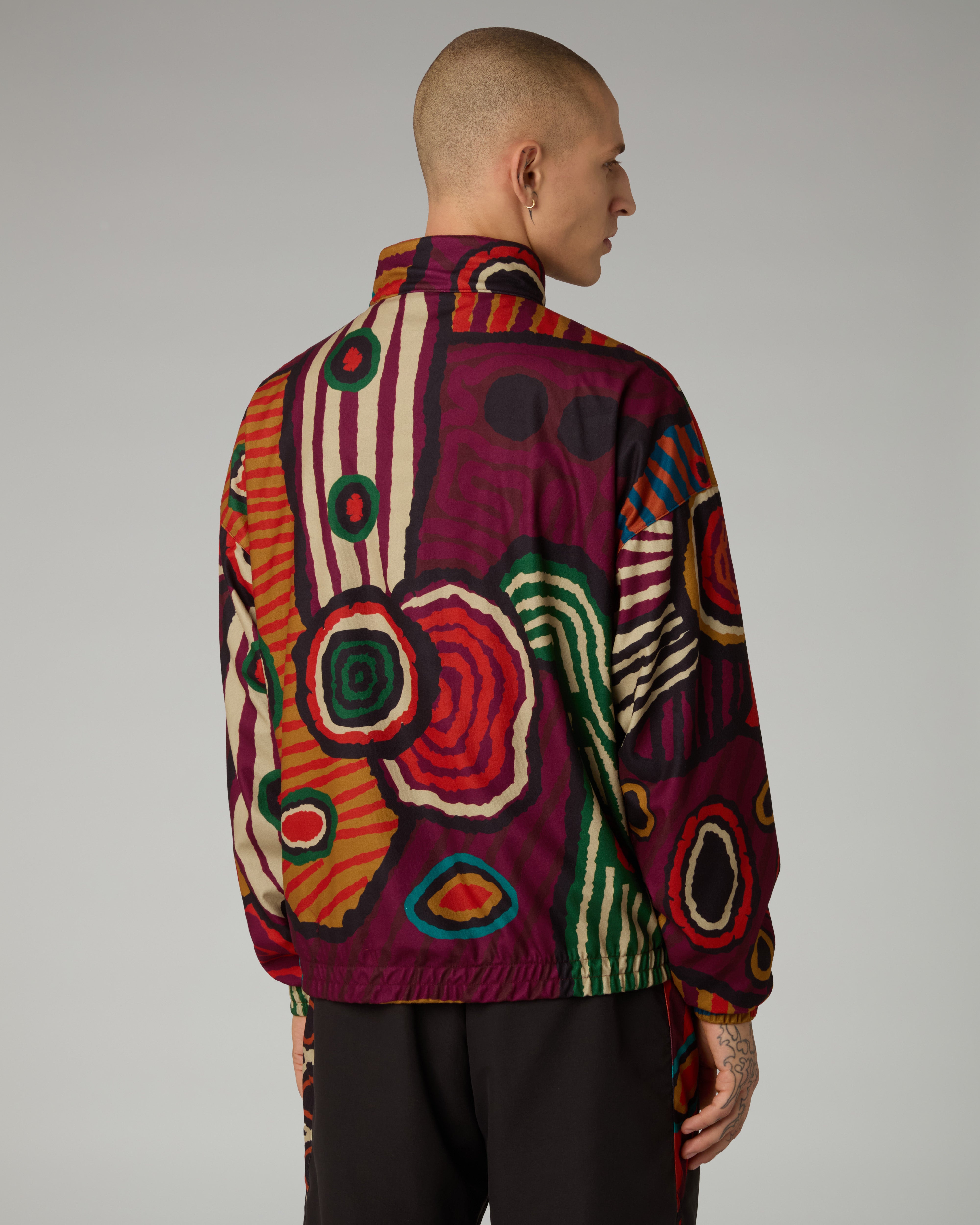 australian-jagera-all-print-giacca-sabrinda-bordeaux image 3