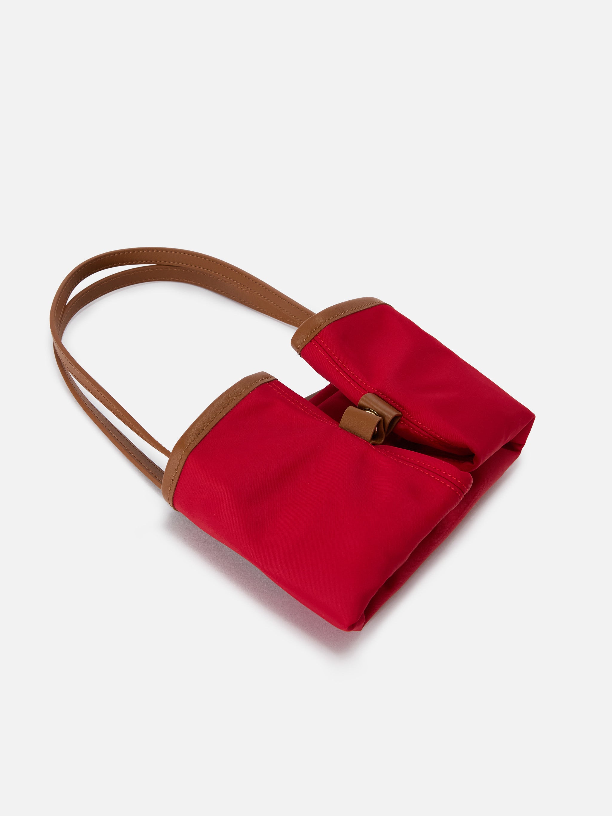 mc2-saint-barth-borsa-city-medium-in-nylon-rosso-con-logo-ricamato-doppi-manici- image 6