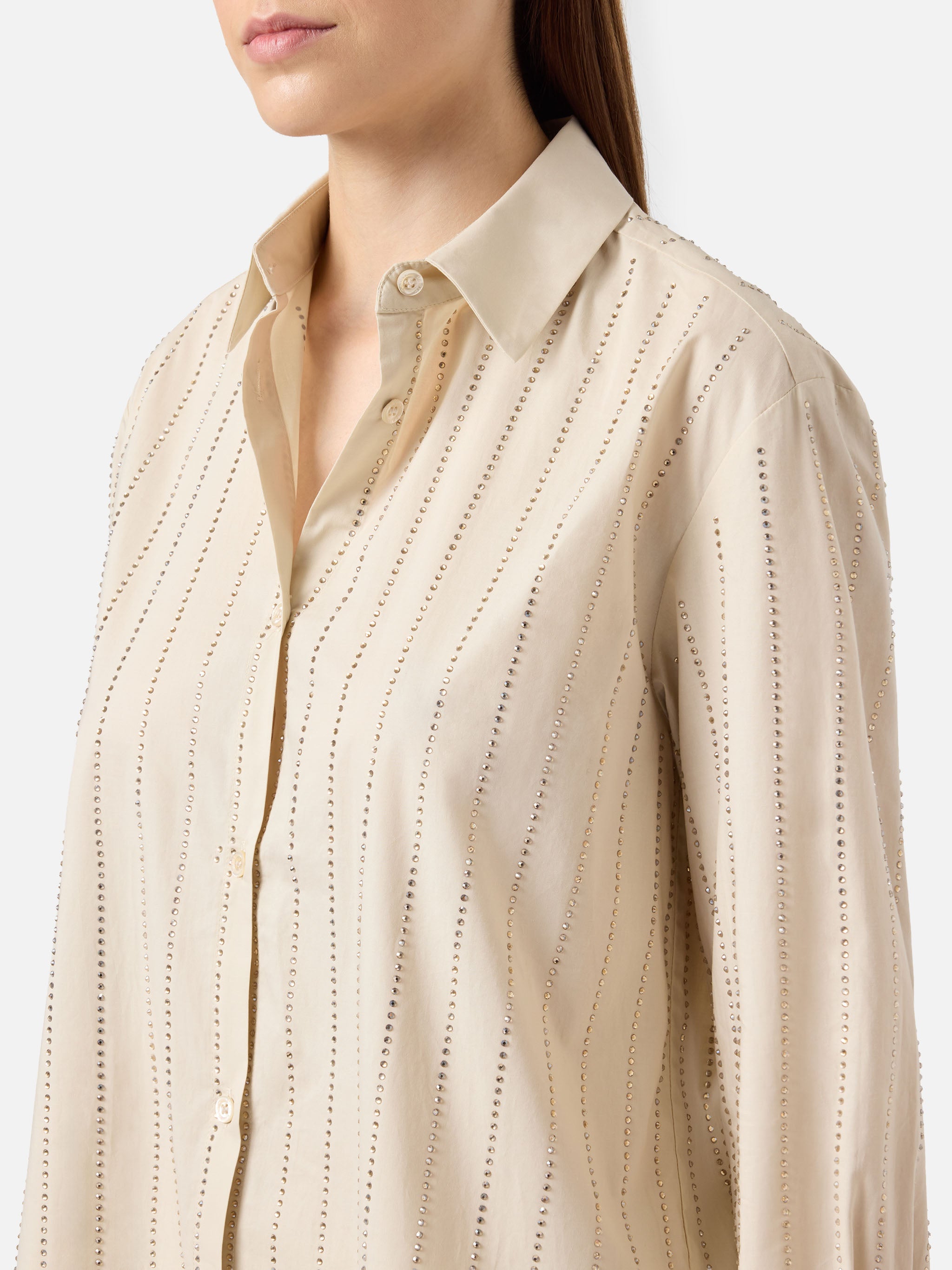mc2-saint-barth-meredith-camicia-donna-popeline-cotone-bianca-strass image 2