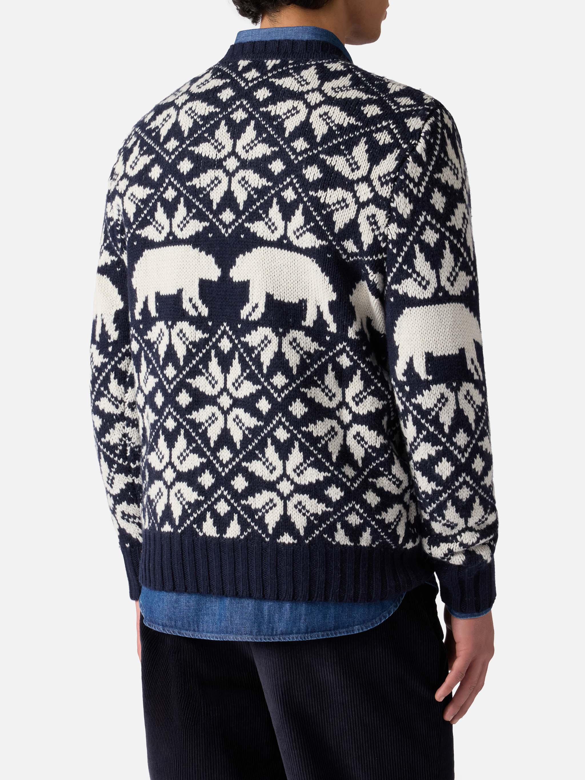 mc2-saint-barth-maglia-bombardino-uomo-misto-cashmere-blu-navy-motivo-norvegese image 3