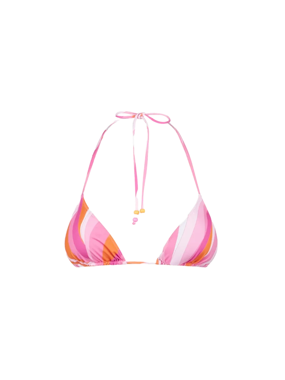 mc2-saint-barth-leah-top-bikini-donna-triangolo-fantasia-onde-rosa-arancione image 1