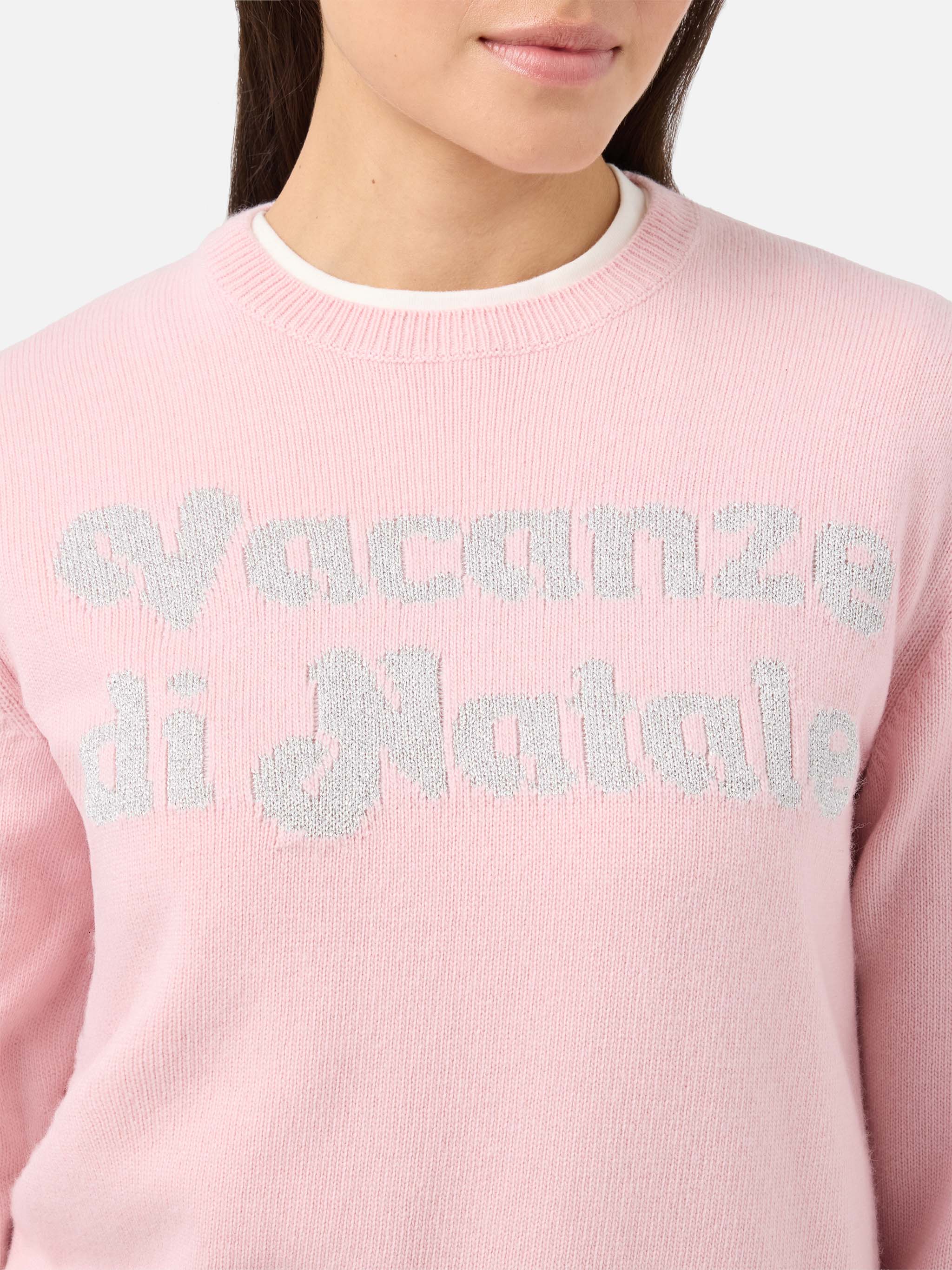 mc2-saint-barth-new-queen-girocollo-in-misto-cashmere-rosa-vacanze-di-natale-spe image 2