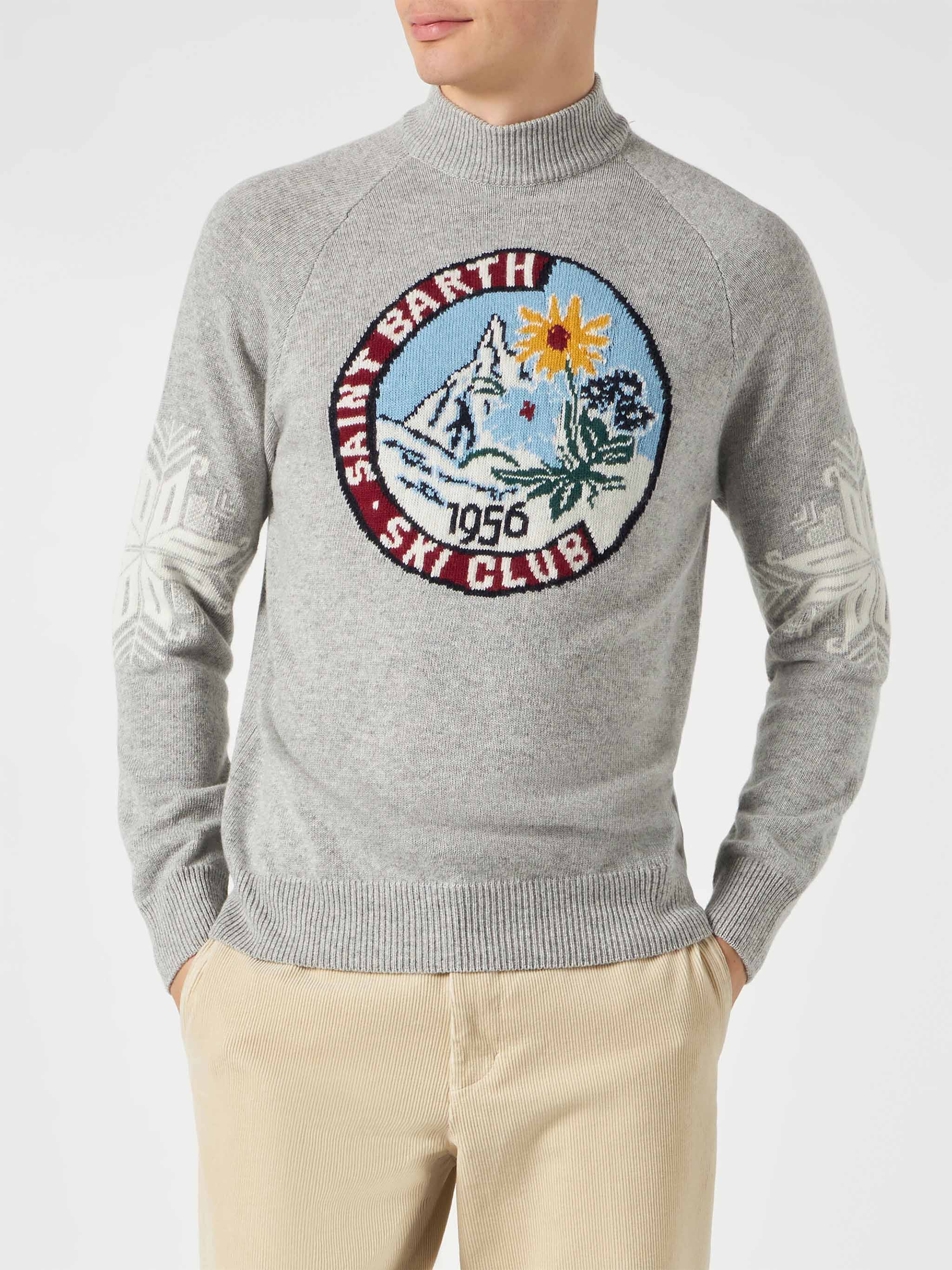 maglia-mc2-saint-barth-davos-mezzo-collo-alto-in-misto-cashmere-con-stampa-matte image 1