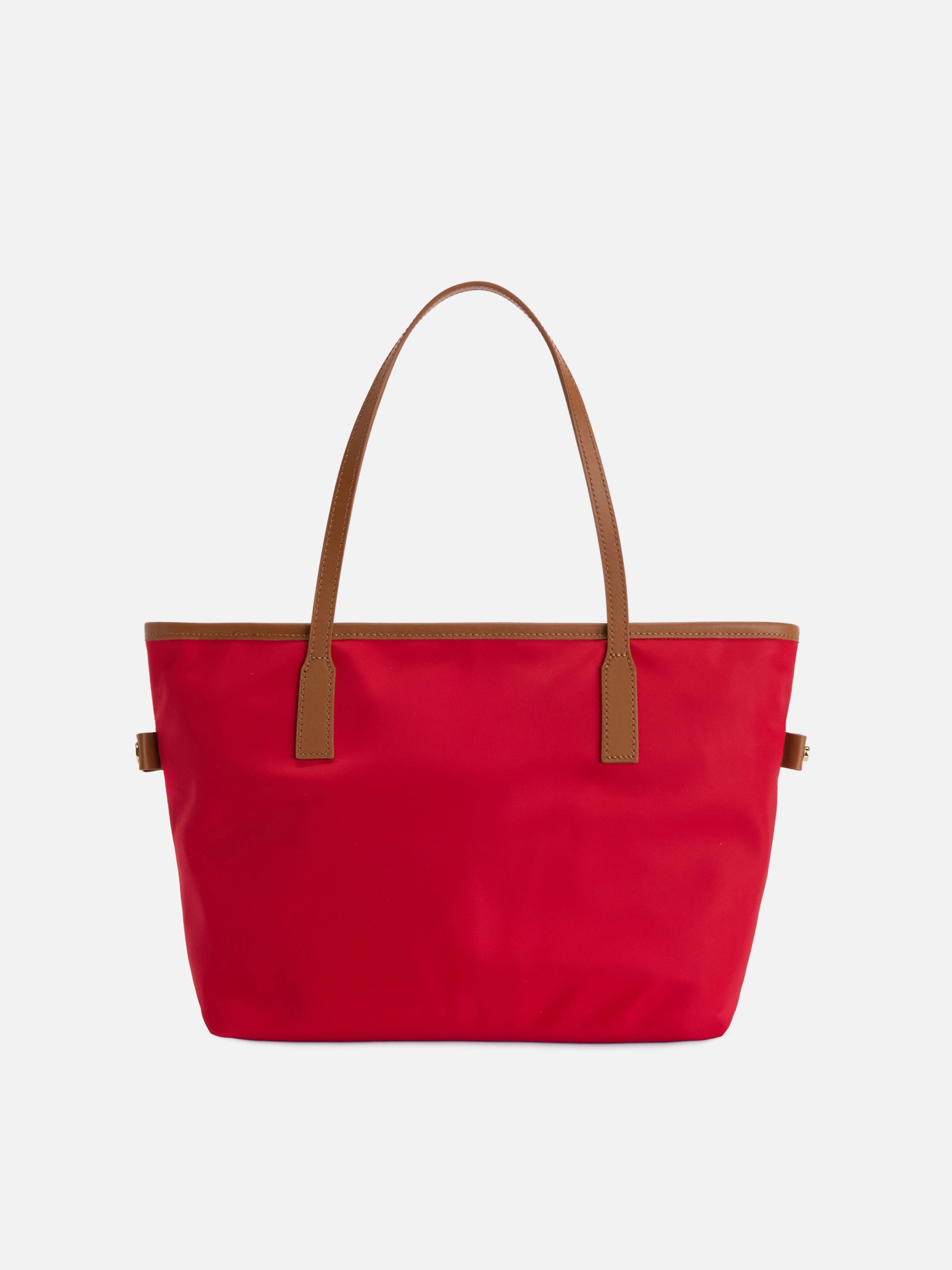 mc2-saint-barth-borsa-city-medium-in-nylon-rosso-con-logo-ricamato-doppi-manici- image 4