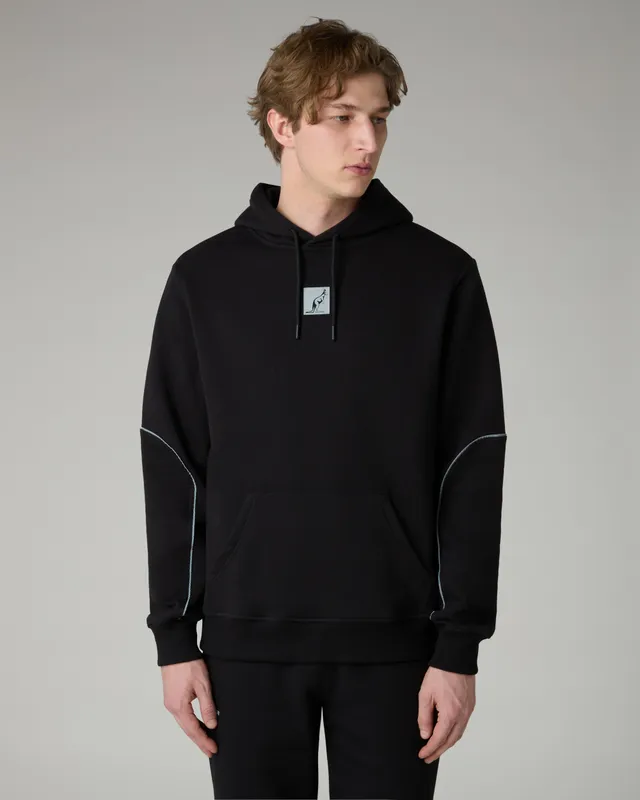 australian-nocturna-hoodie-felpa-con-cappuccio-nera-con-piping-rifrangente image 1