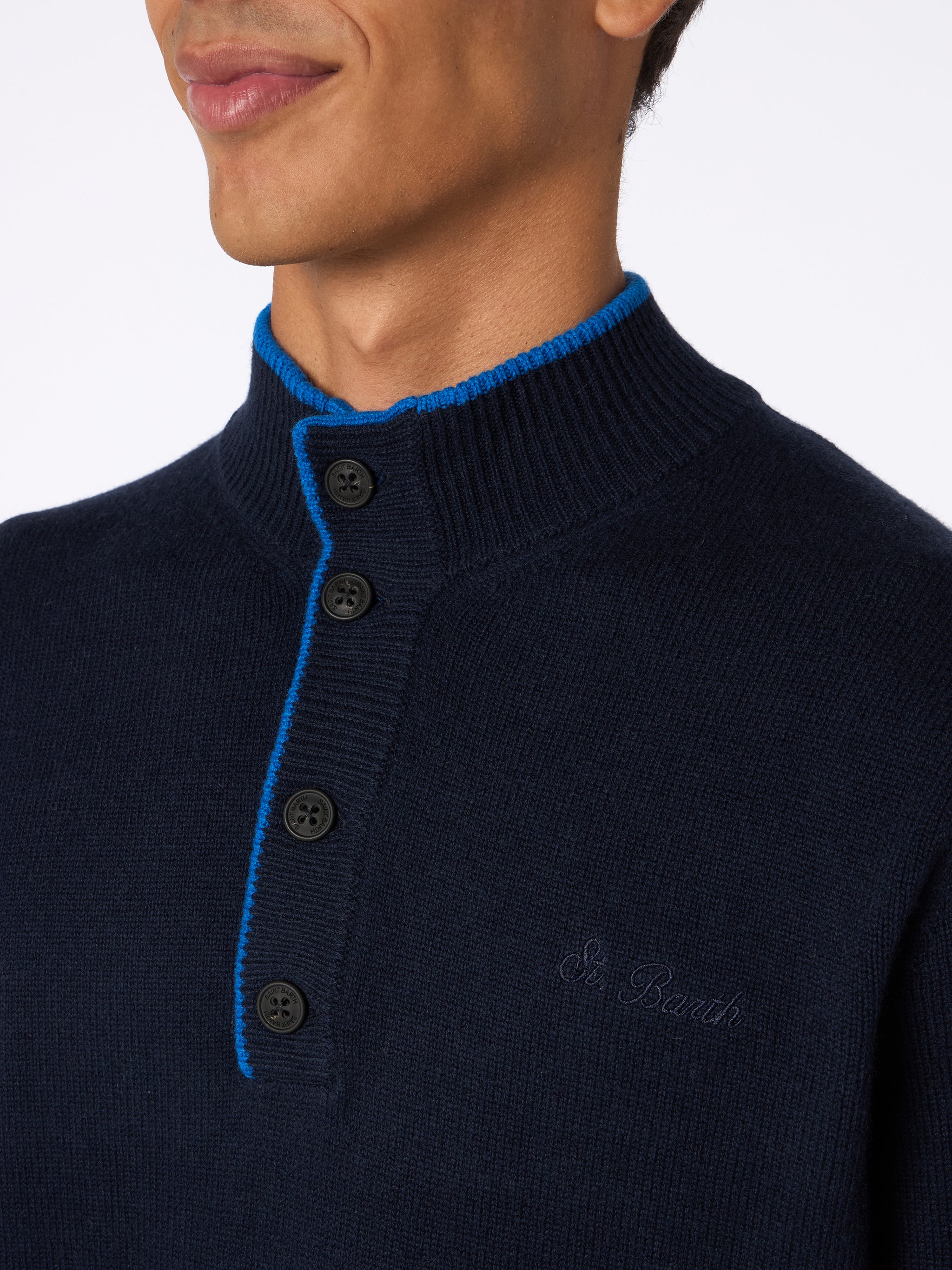 mc2-saint-barth-maglione-polo-blu-navy-uomo-in-blended-cashmere-mod-dora001 image 3