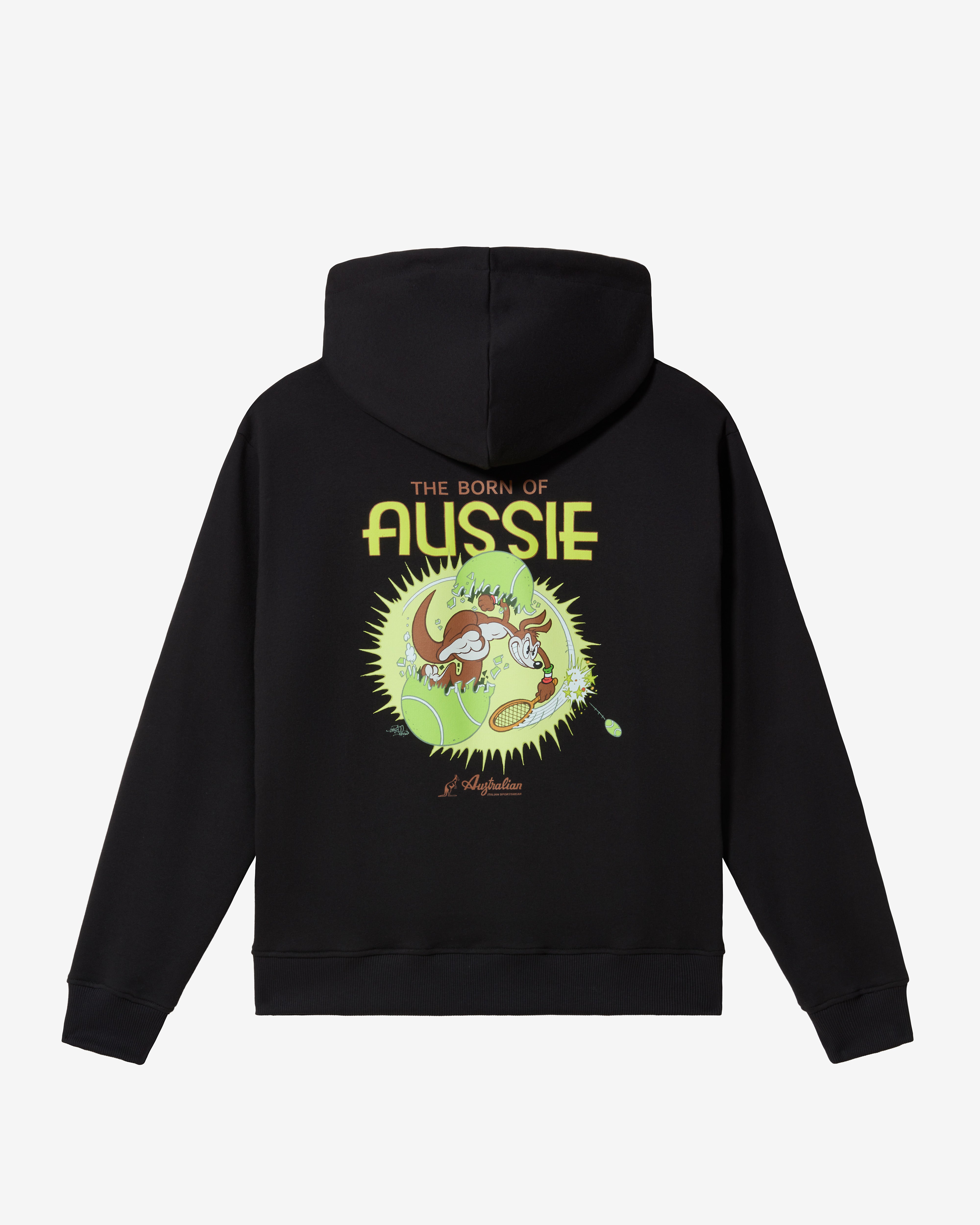 australian-aussie-hoodie-shawn-dickinson-felpa-con-cappuccio-nera image 6