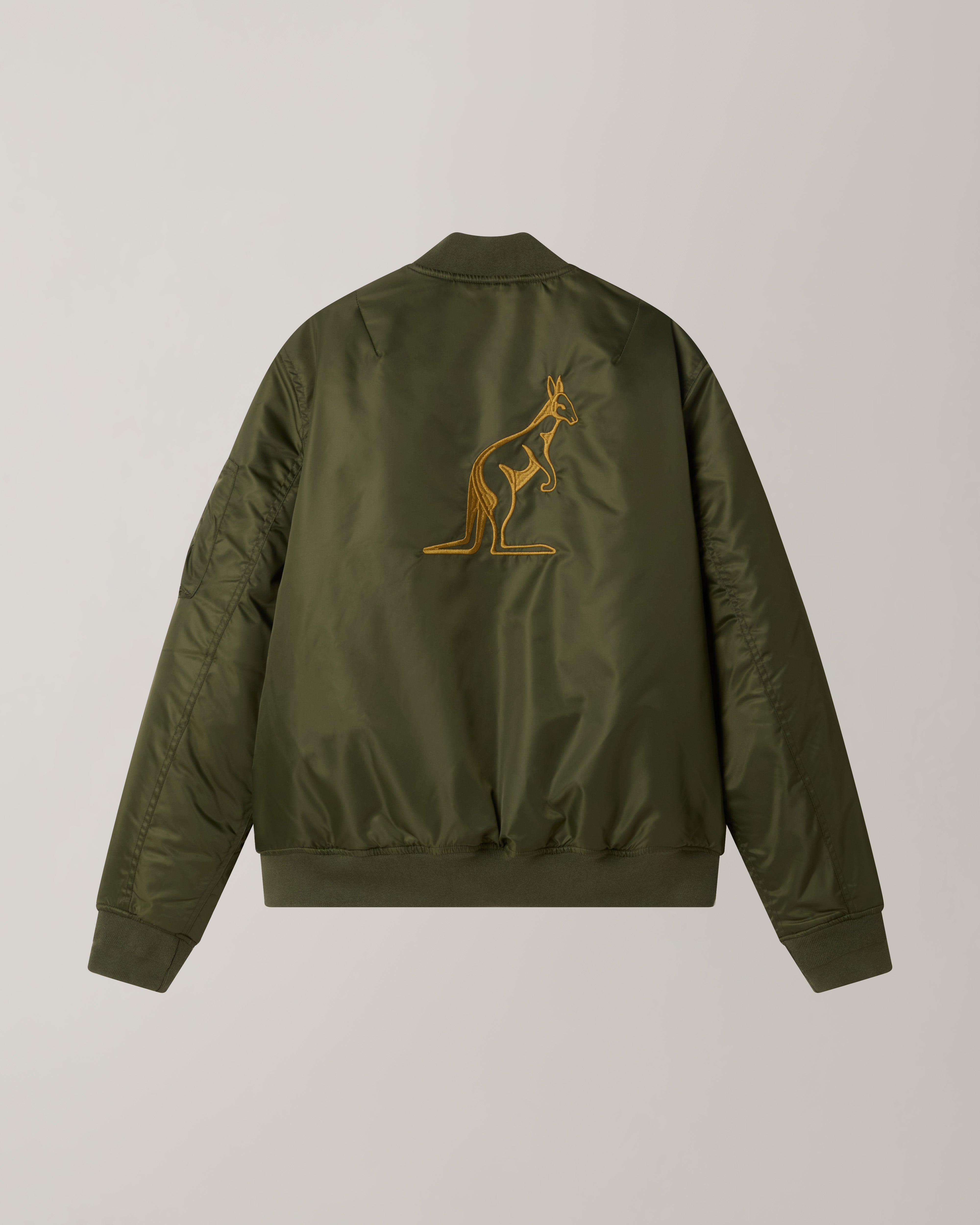australian-archive-bomber-jacket-in-twill-di-nylon-con-fodera-jacquard image 7