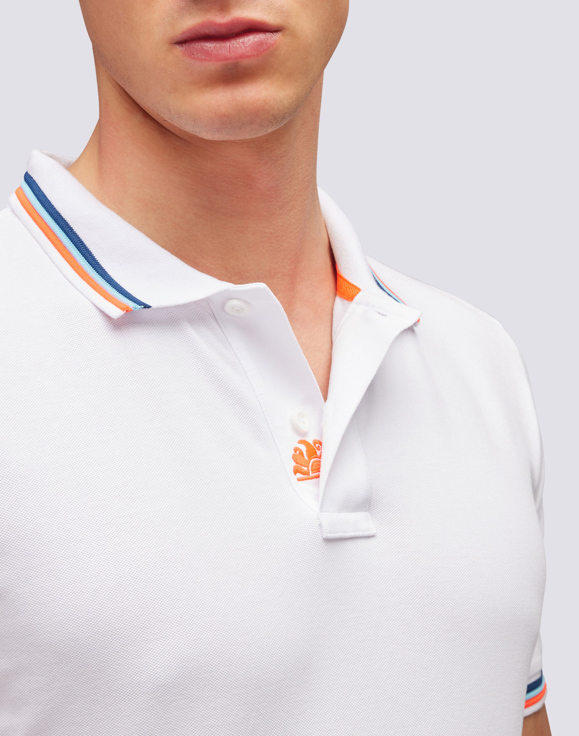 sundek-polo-uomo-brice-in-cotone-piquet-con-tricolor image 4