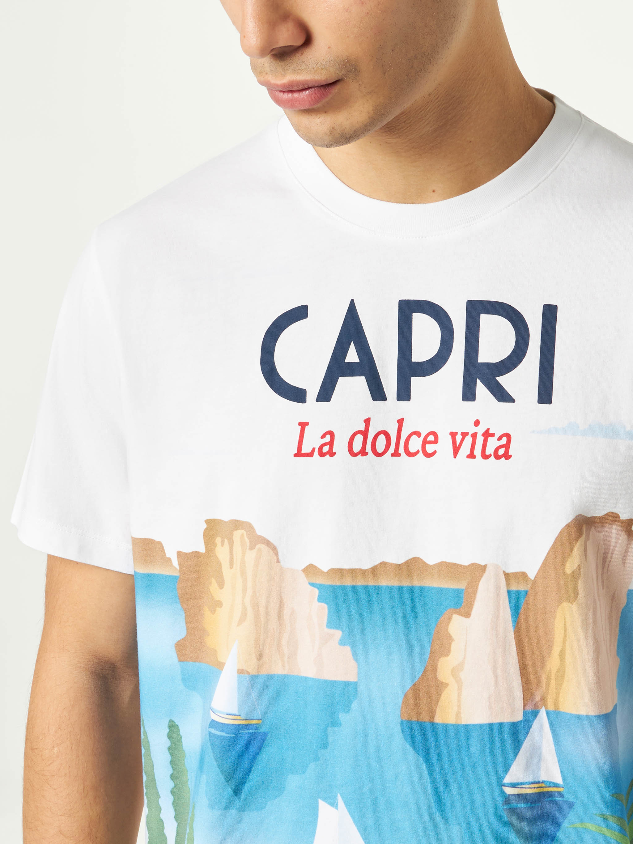 mc2-saint-barth-t-shirt-uomo-cotone-capri-postcard-azzurra image 3