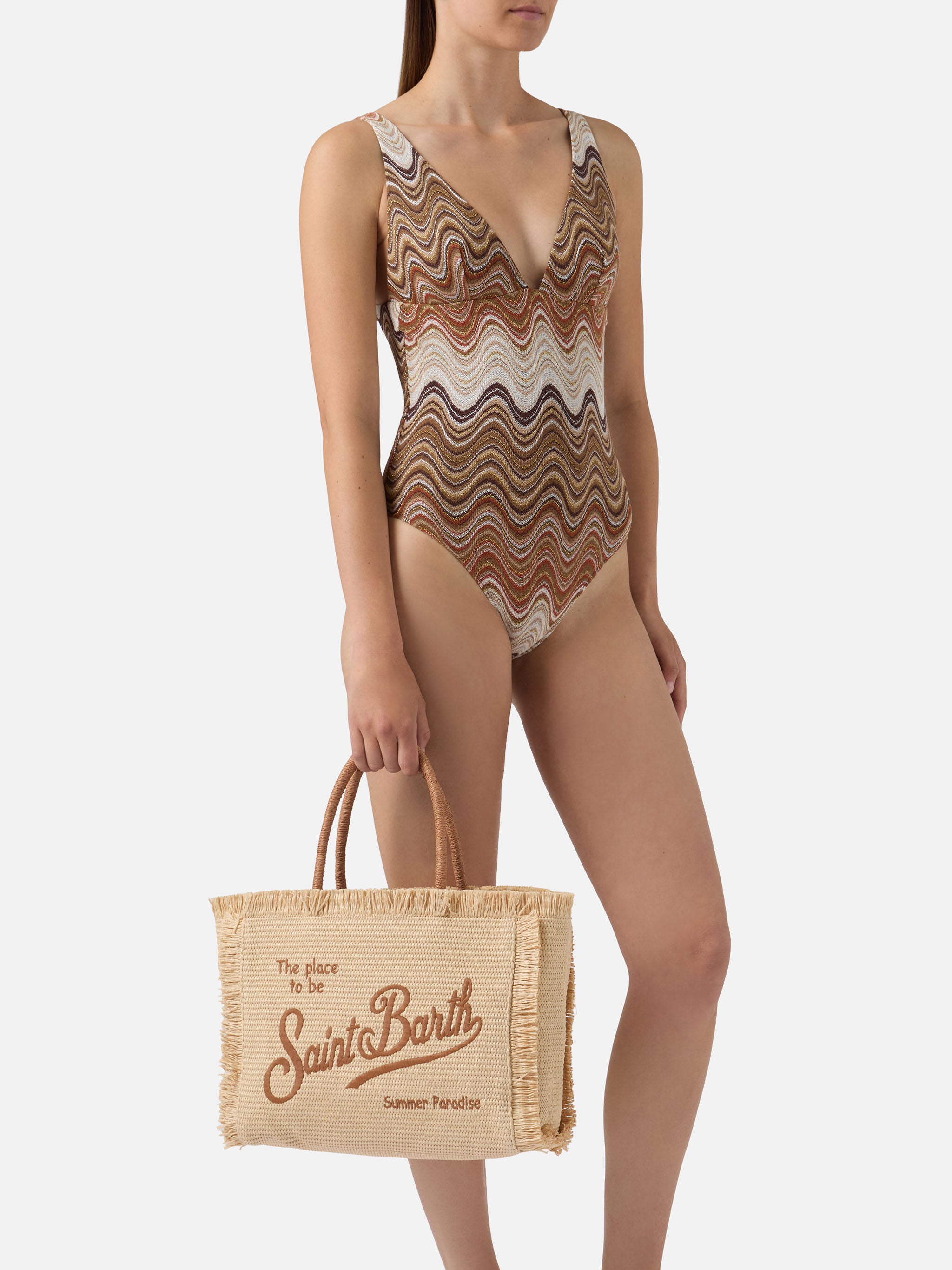 mc2-saint-barth-borsa-vanity-regular-effetto-paglia-beige-con-logo-ricamato image 2