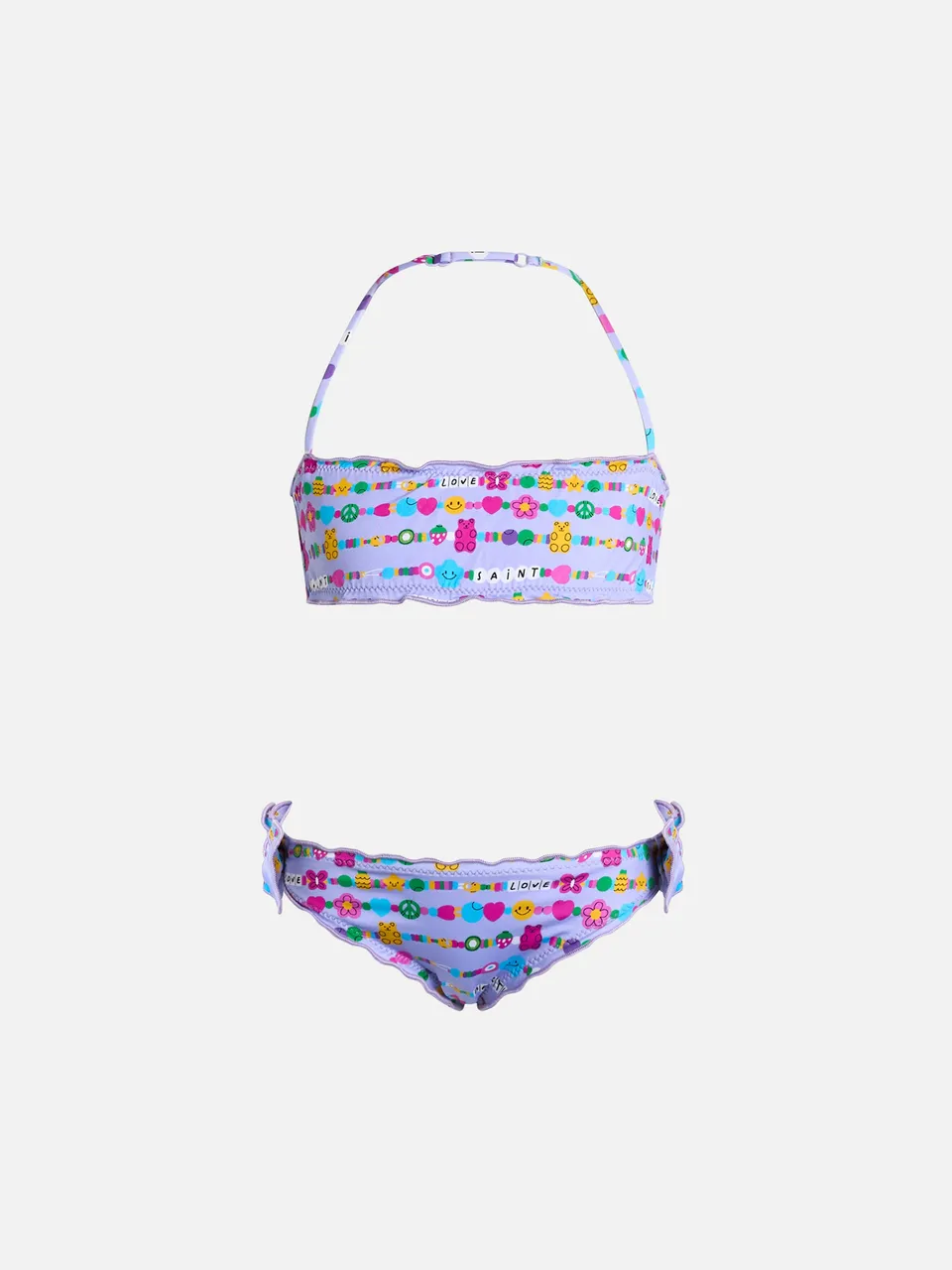 bikini-bambina-mc2-saint-barth-emy-a-fascia-con-stampa-bracciali image 1