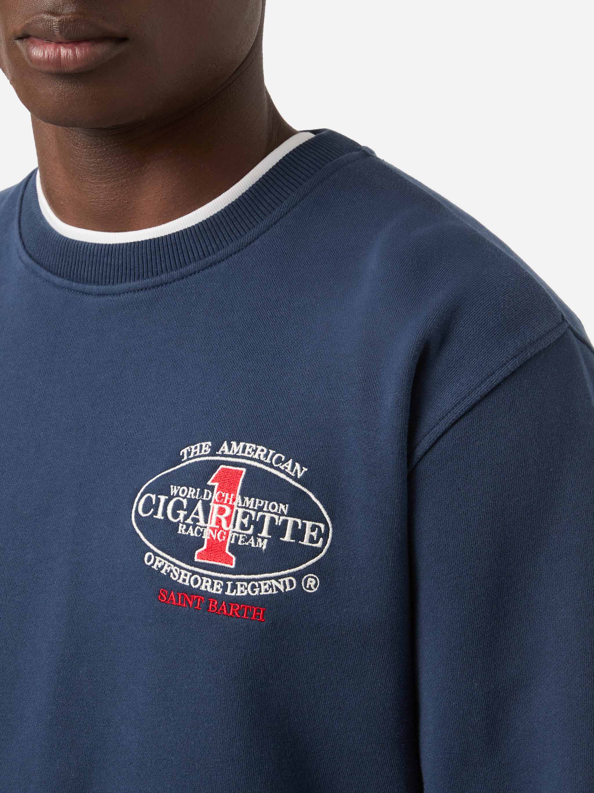 mc2-saint-barth-ponza-felpa-uomo-blu-navy-cigarette-special-edition image 2