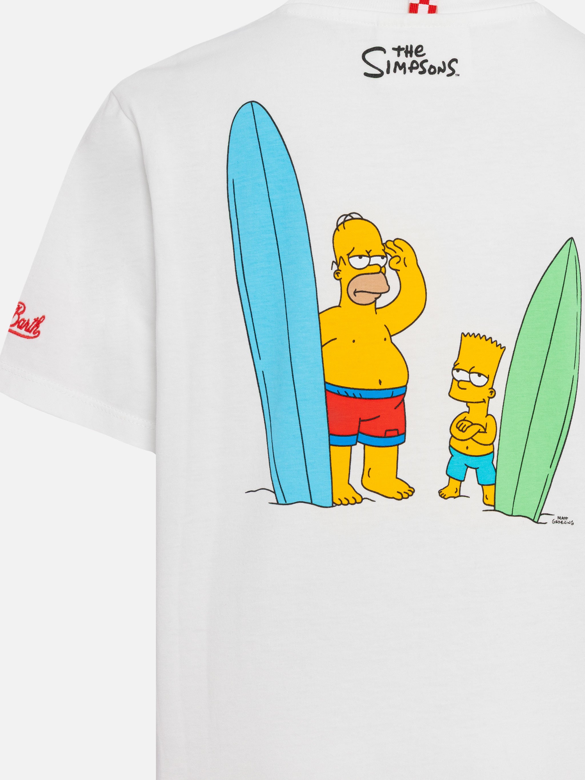 mc2-saint-barth-t-shirt-bambino-cotone-stampa-bart-e-homer-simpson-edizione-spec image 4