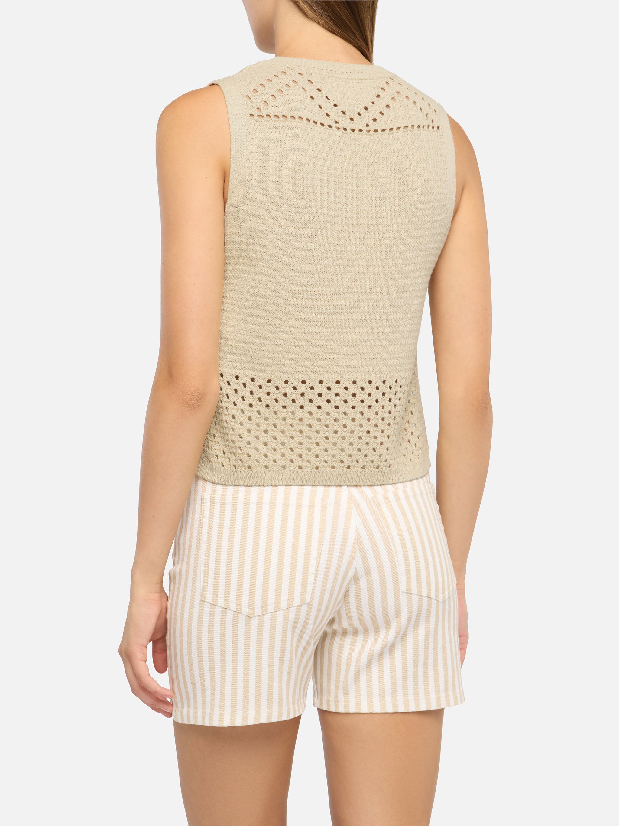 mc2-saint-barth-top-crochet-aire-beige-in-cotone image 4