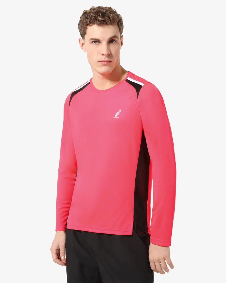 australian-energy-sleeves-t-shirt-tennis-manica-lunga-psycho-red image 1