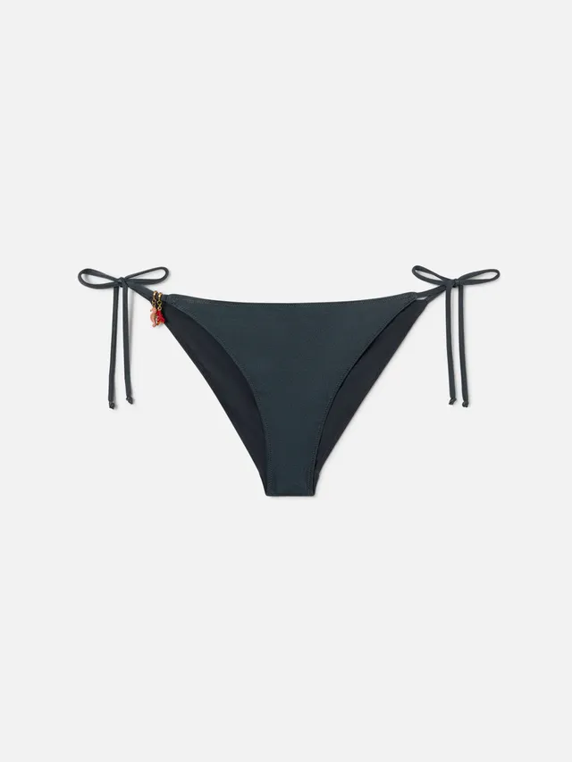 mc2-saint-barth-slip-mare-virgo-classico-glossy-finish-grigio-scuro-con-charms image 1