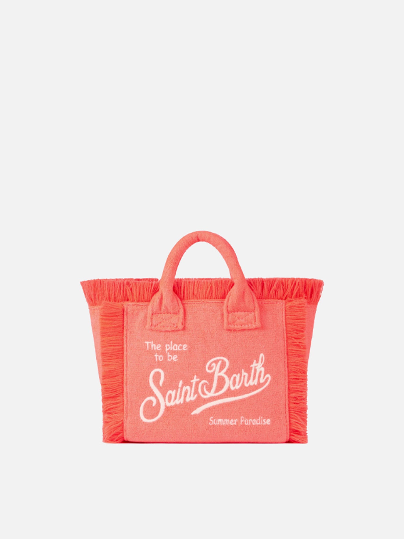 borsa-mc2-saint-barth-vanity-mini-sponge-in-tessuto-effetto-spugna-rosa-fluo image 1