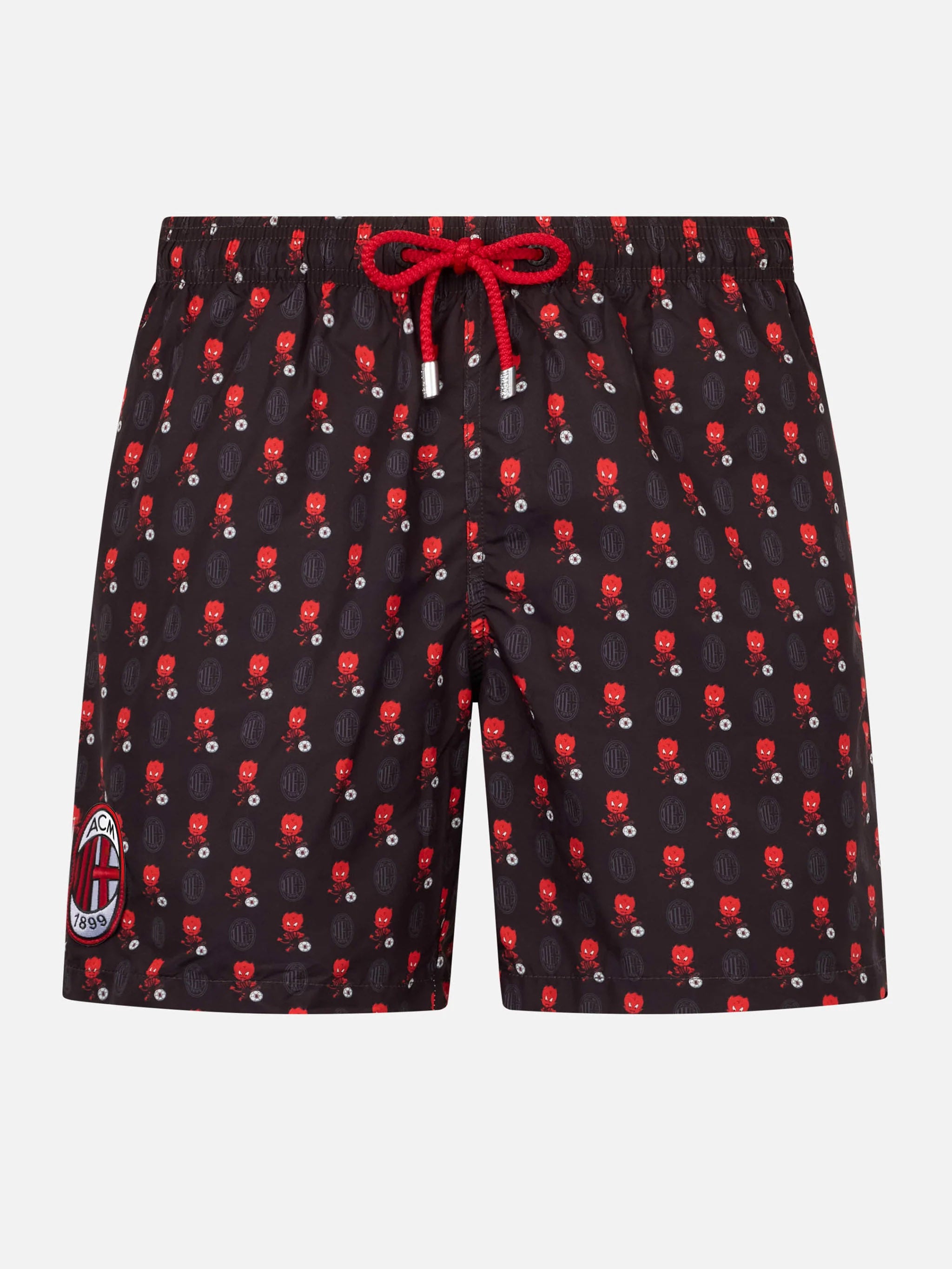 mc2-saint-barth-costume-lighting-special-edition-ac-milan-nero-rosso image 1