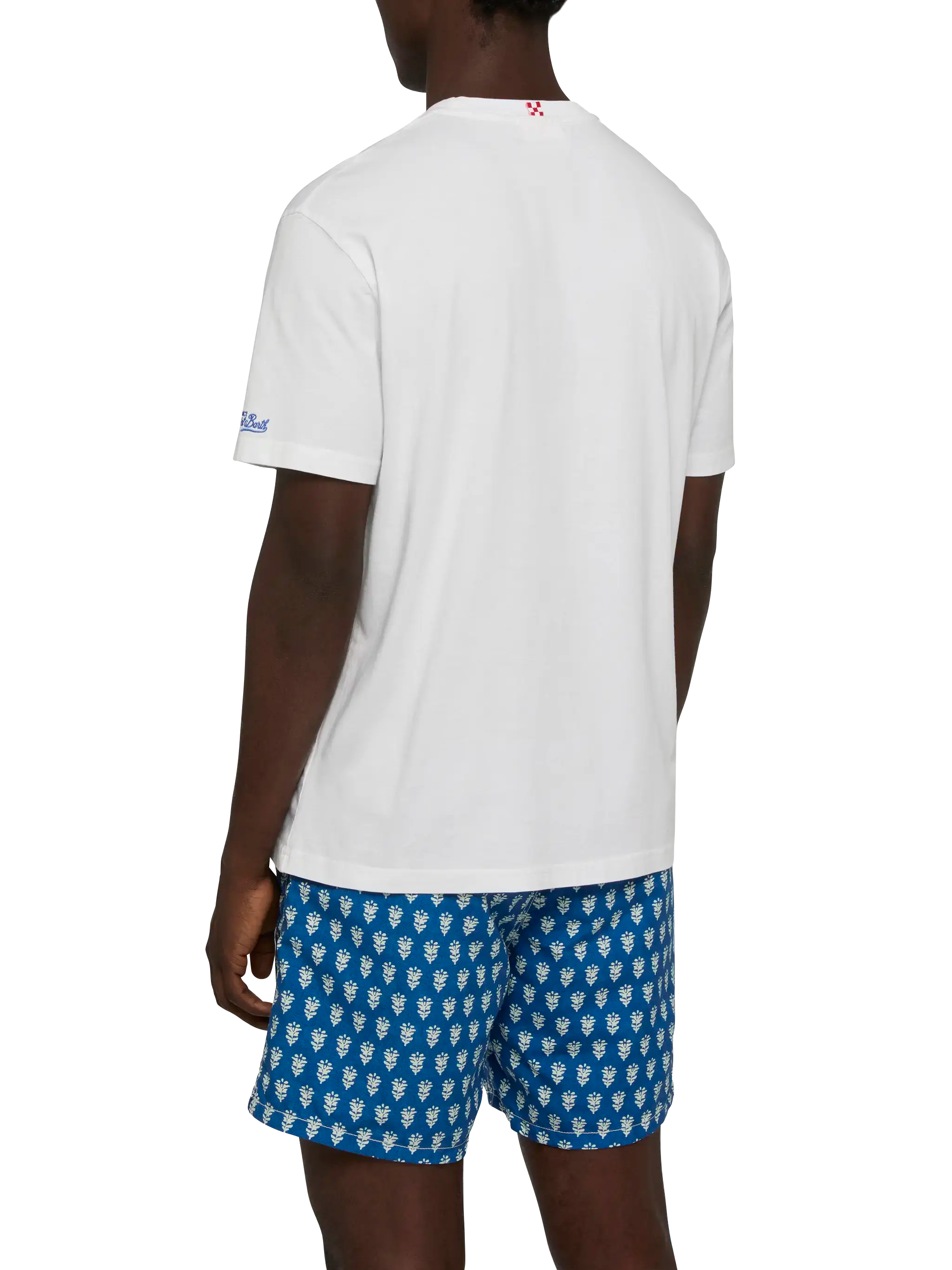 mc2-saint-barth-man-t-shirt-cotone-bianca-stampa-gintleman-uomo image 3