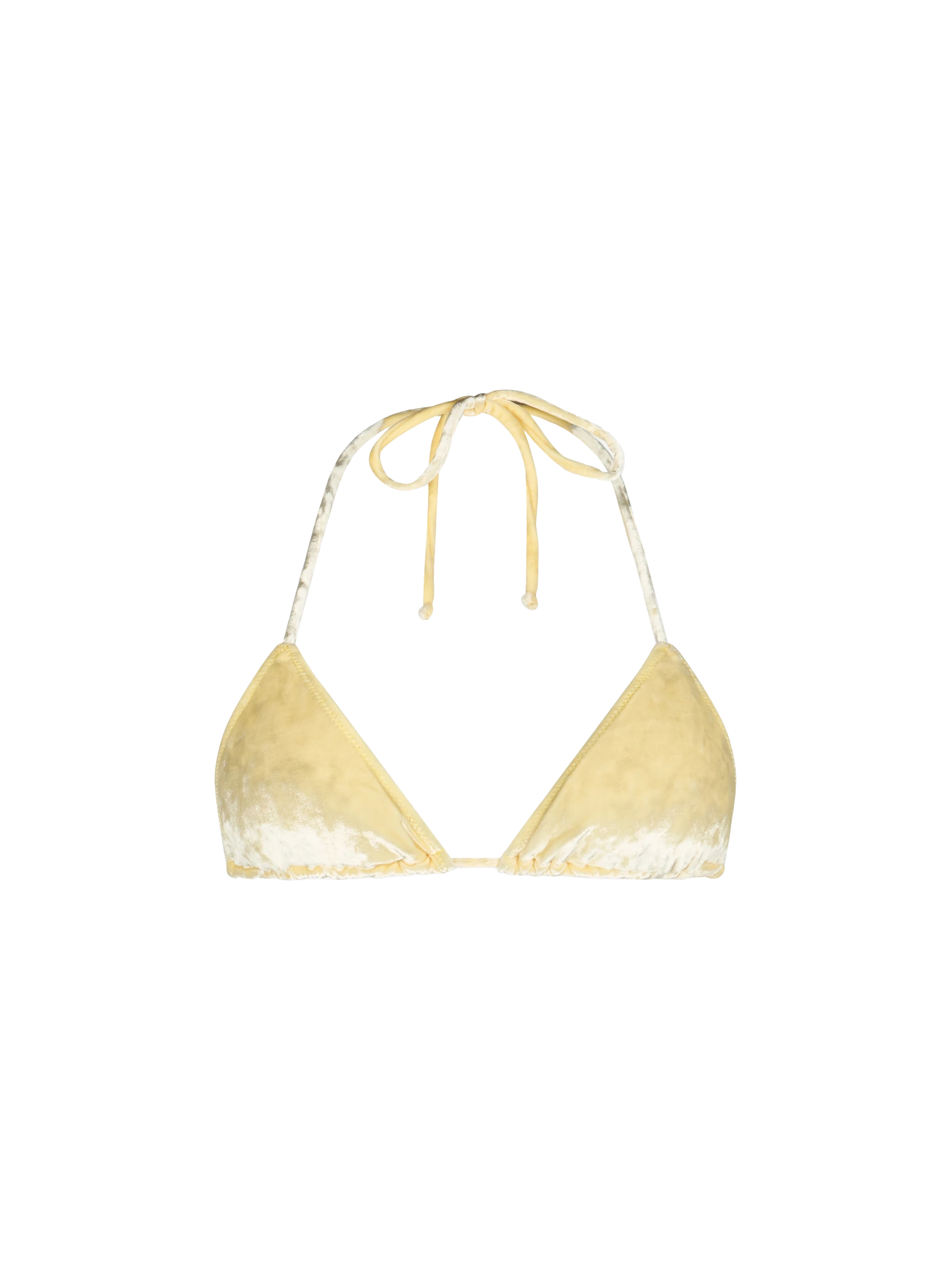 mc2-saint-barth-costume-leah-donna-top-triangolo-ciniglia-giallo image 1