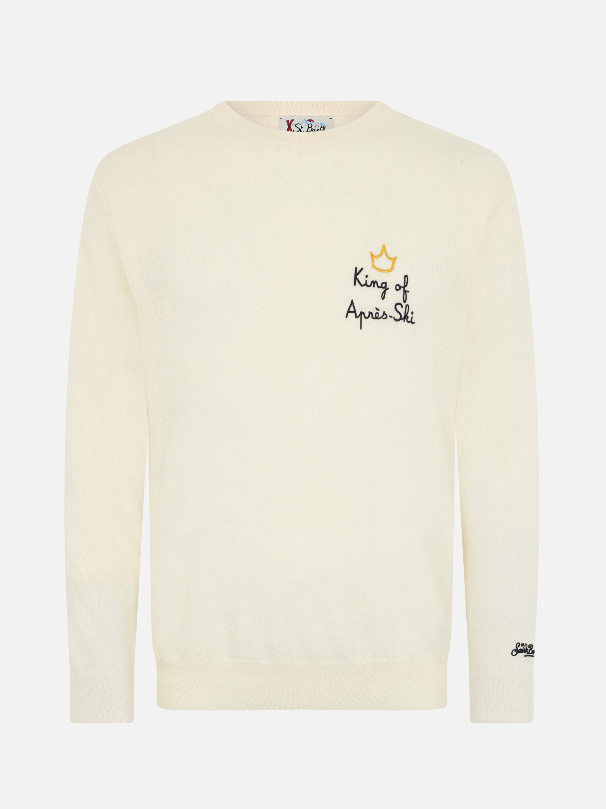 mc2-saint-barth-heron-maglione-girocollo-uomo-bianco-king-of-apres-ski image 4