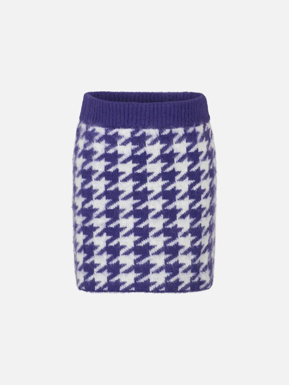 mc2-saint-barth-gonna-da-bambina-in-maglia-stampa-pied-de-poule-viola image 1