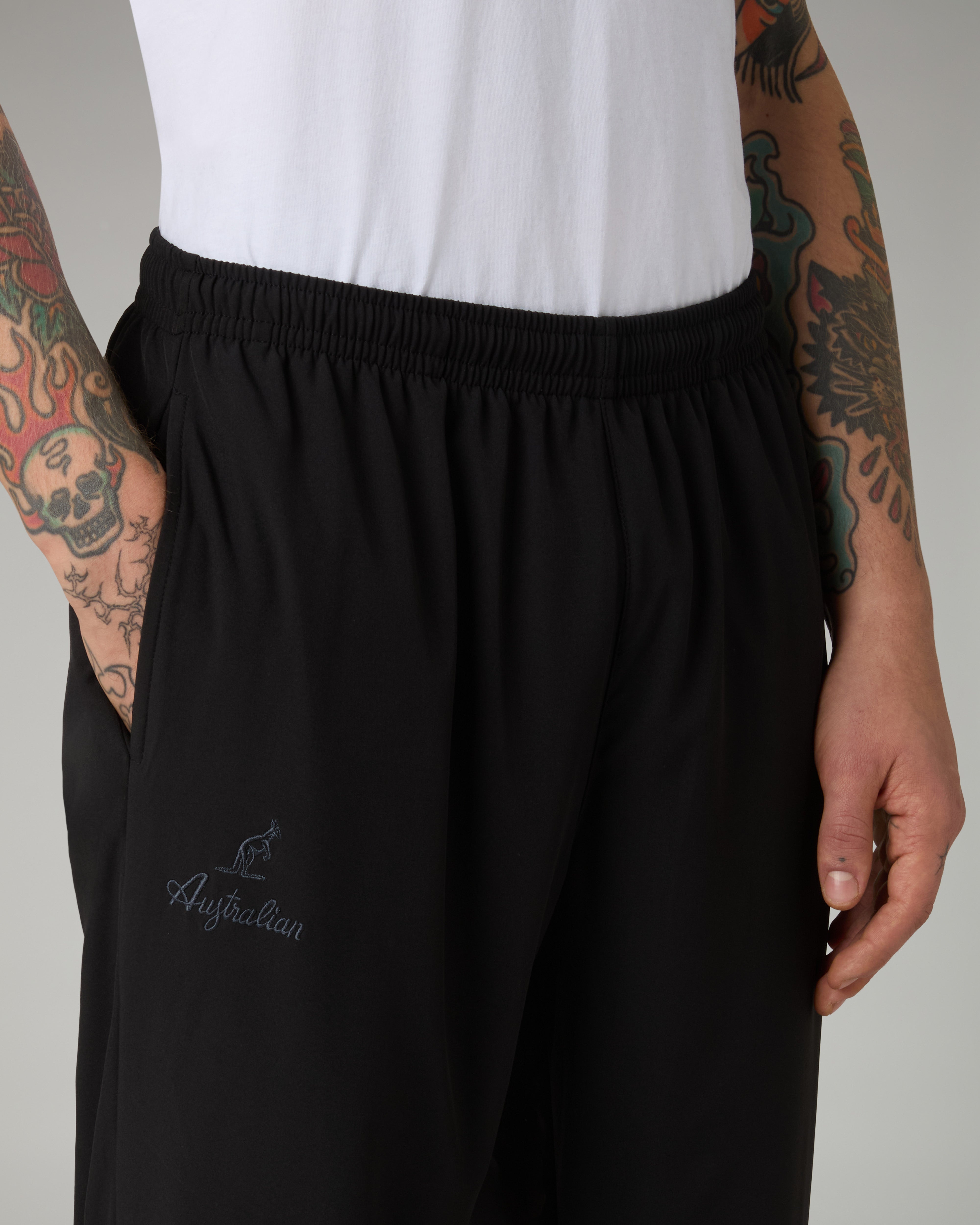australian-classy-track-pant-nero-in-tessuto-slam-bi-elastico image 4