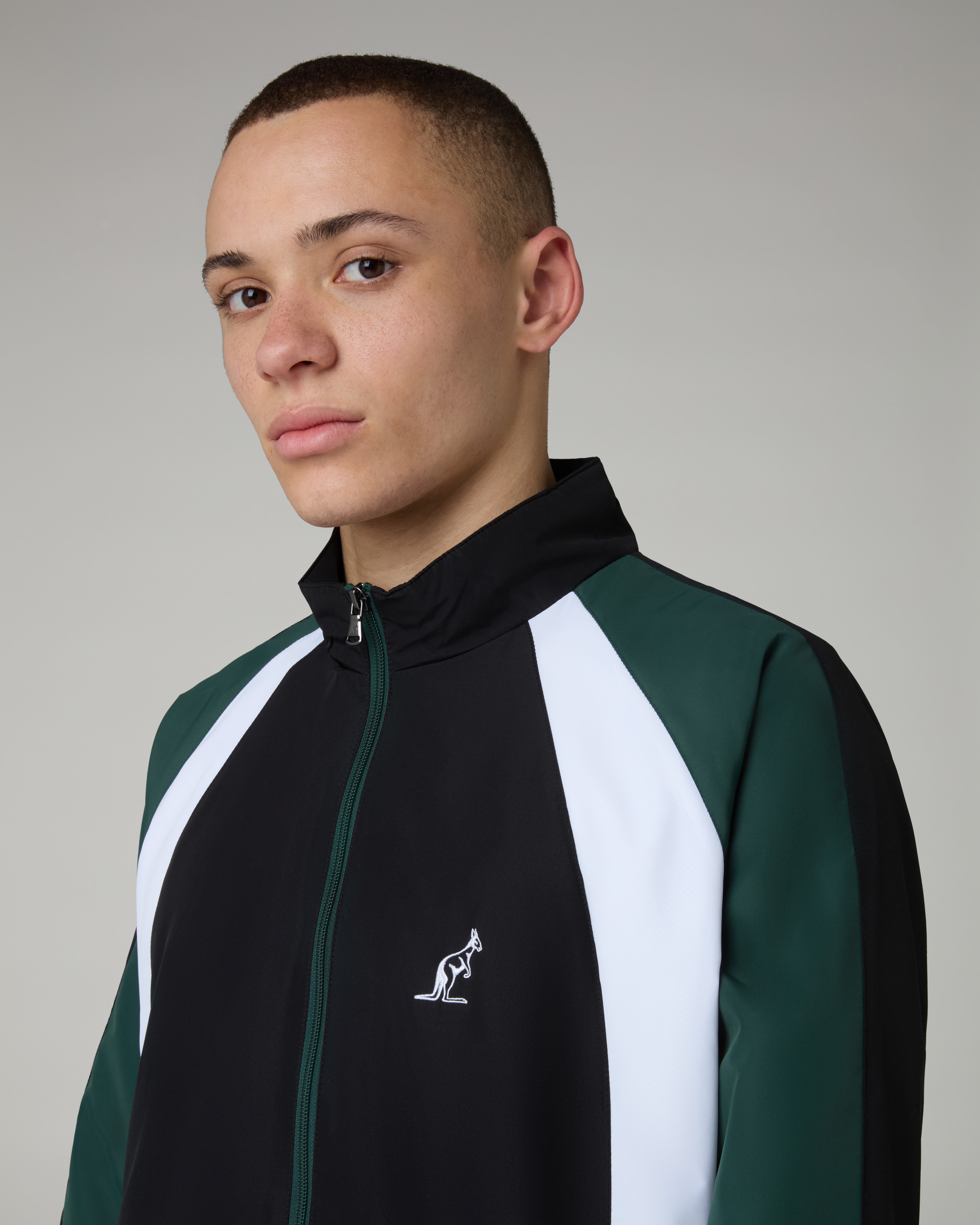 australian-posh-prime-tuta-sportiva-nera-in-tessuto-smash-foderata image 4