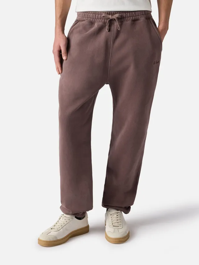 mc2-saint-barth-pantaloni-da-tuta-marroni-bolt-con-trattamento-vintage image 1