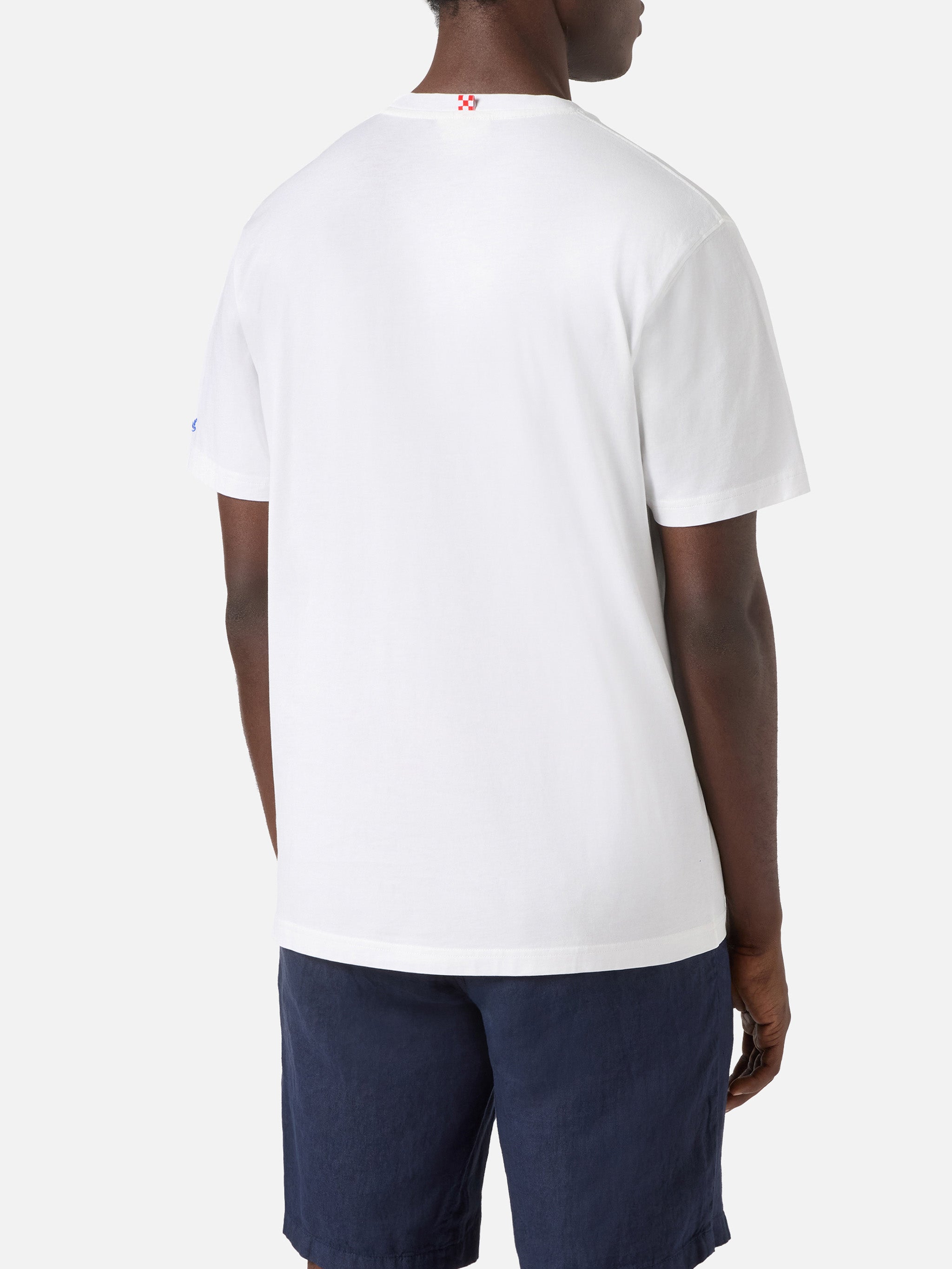 mc2-saint-barth-t-shirt-portofino-bianca-con-ricamo-rum-e-cola image 4