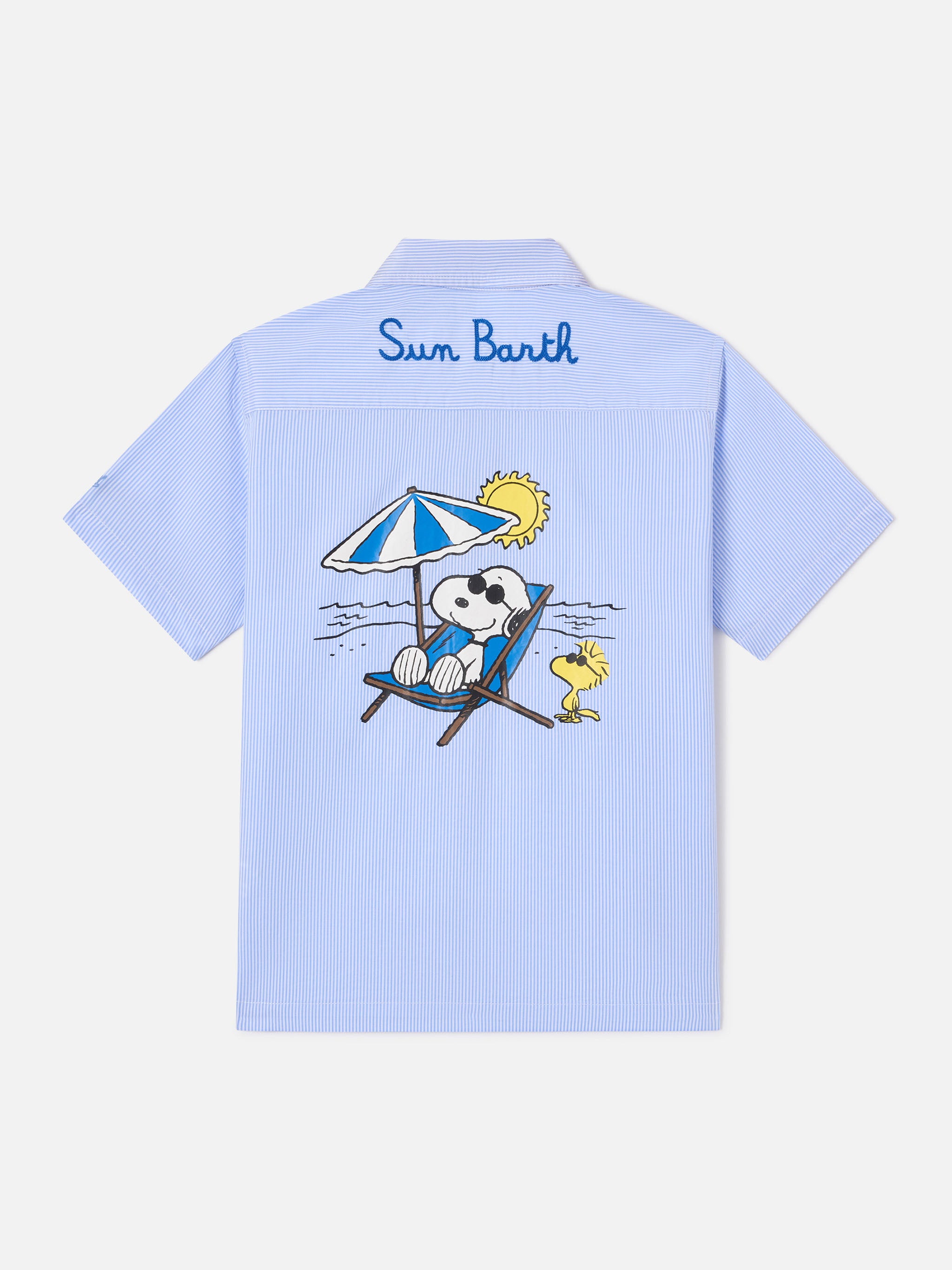 mc2-saint-barth-sifnos-jr-camicia-bambino-cotone-righe-snoopy-peanuts-special-ed image 1