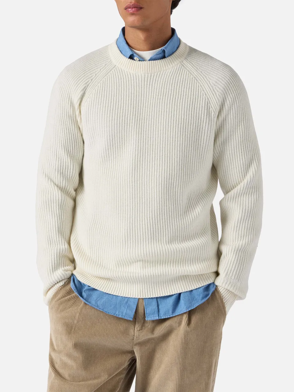 mc2-saint-barth-maglione-marine-uomo-bianco-coste-inglesi-100-lana image 1