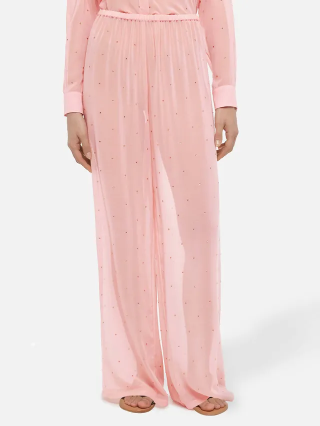 mc2-saint-barth-pantaloni-amalia-donna-georgette-rosa-con-strass image 1