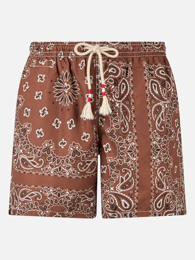 mc2-saint-barth-costume-mare-caprese-uomo-marrone-stampa-bandana-regular-fit image 1