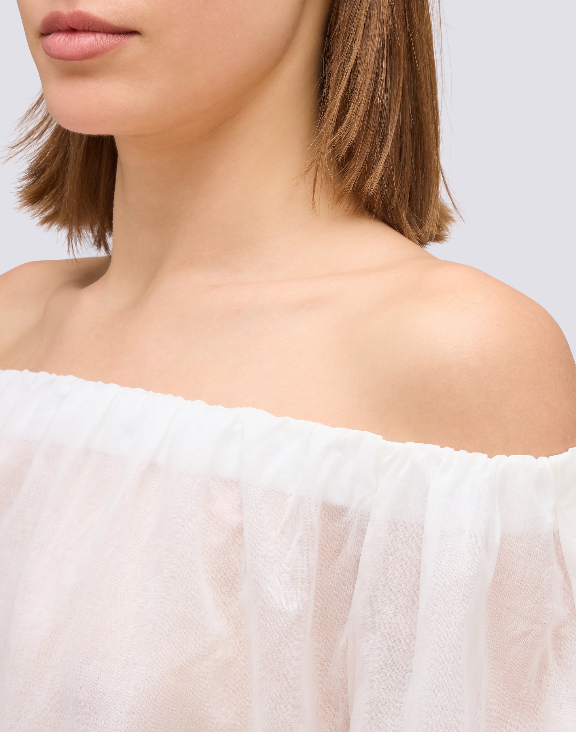 sundek-goldenwave-blusa-donna-in-voile-di-cotone-a-tinta-unita-scollo-a-barca image 4