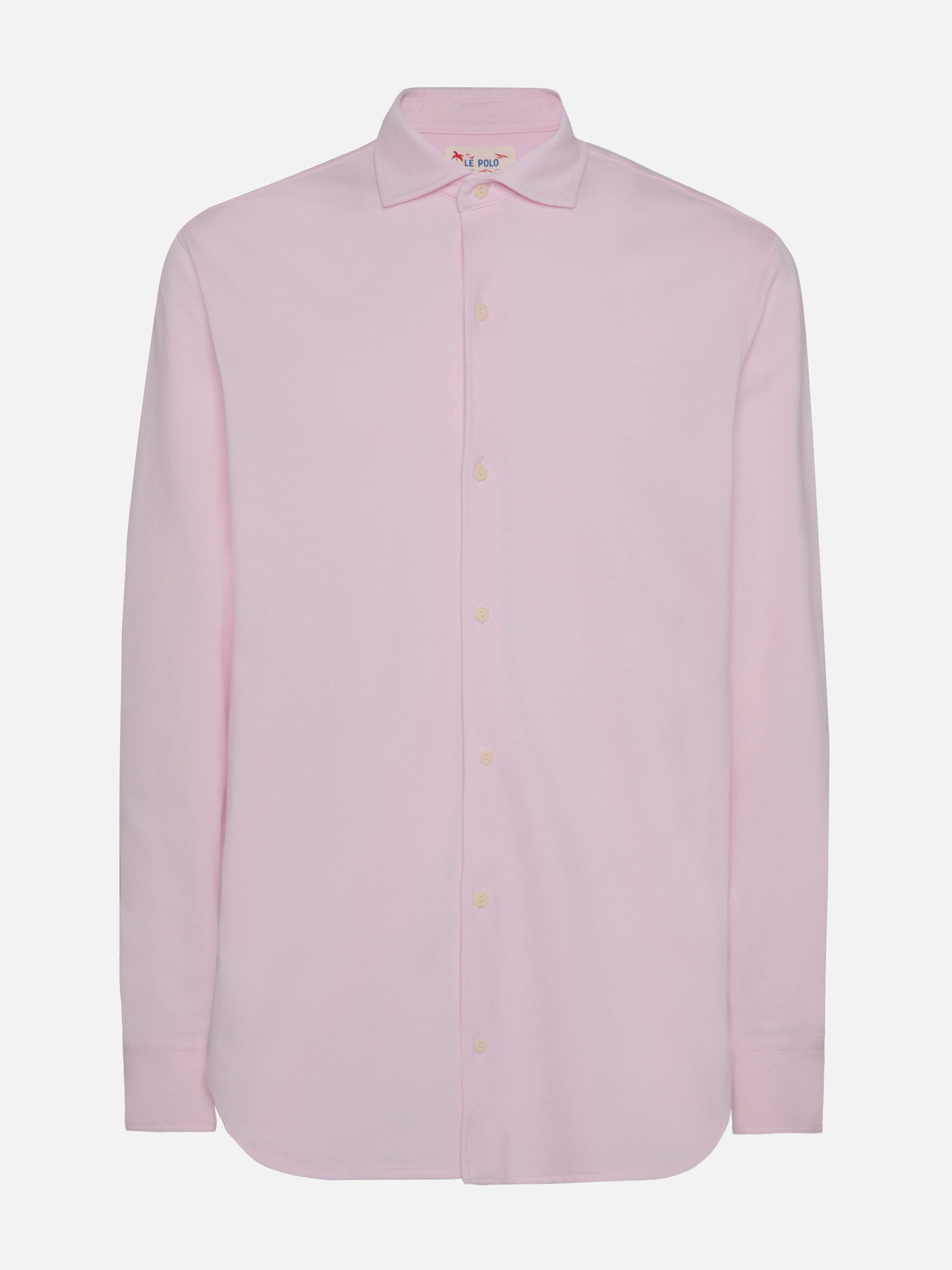 mc2-saint-barth-amalfi-camicia-uomo-in-jersey-piquet-rosa image 4