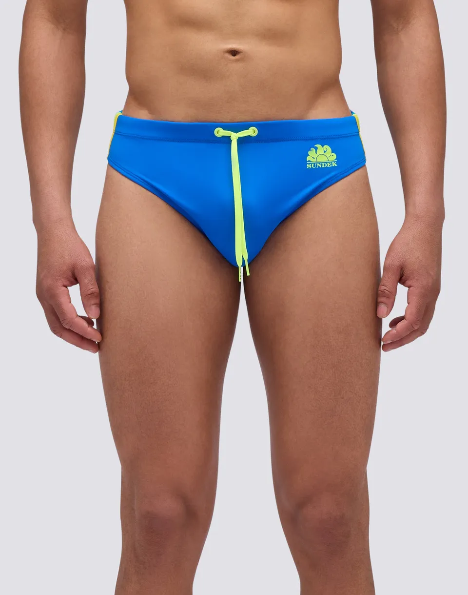 sundek-diwalter-slip-mare-uomo-sax-tinta-unita-con-bande-laterali image 1