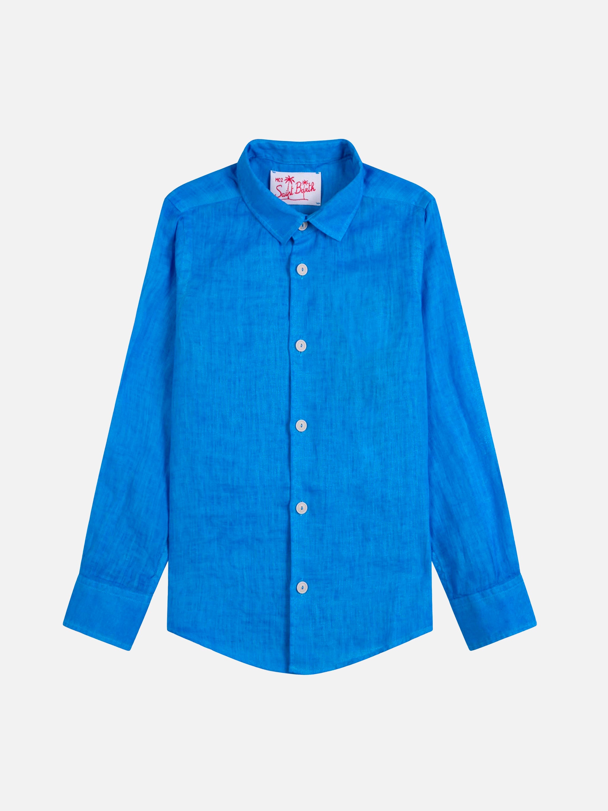mc2-saint-barth-camicia-bambino-in-lino-bluette image 1