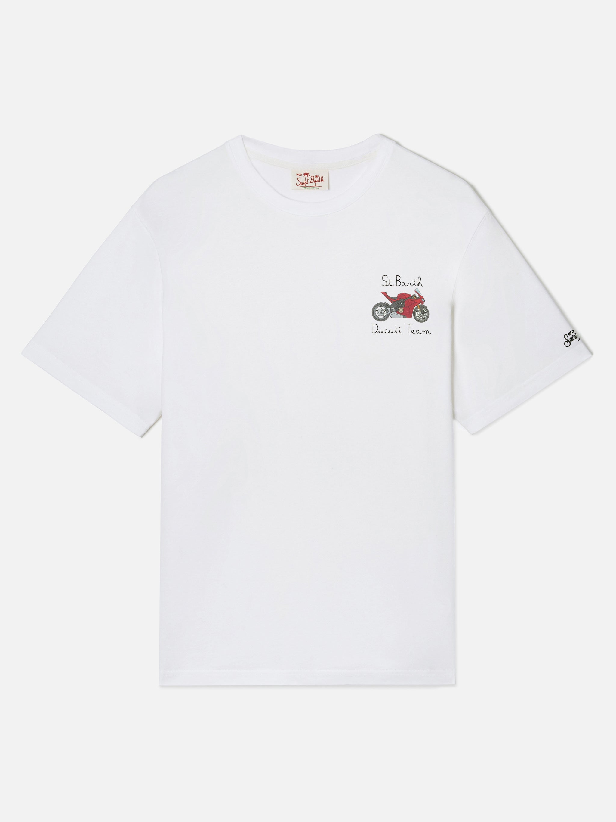 mc2-saint-barth-portofino-t-shirt-bianca-ducati-team-special-edition-uomo image 5