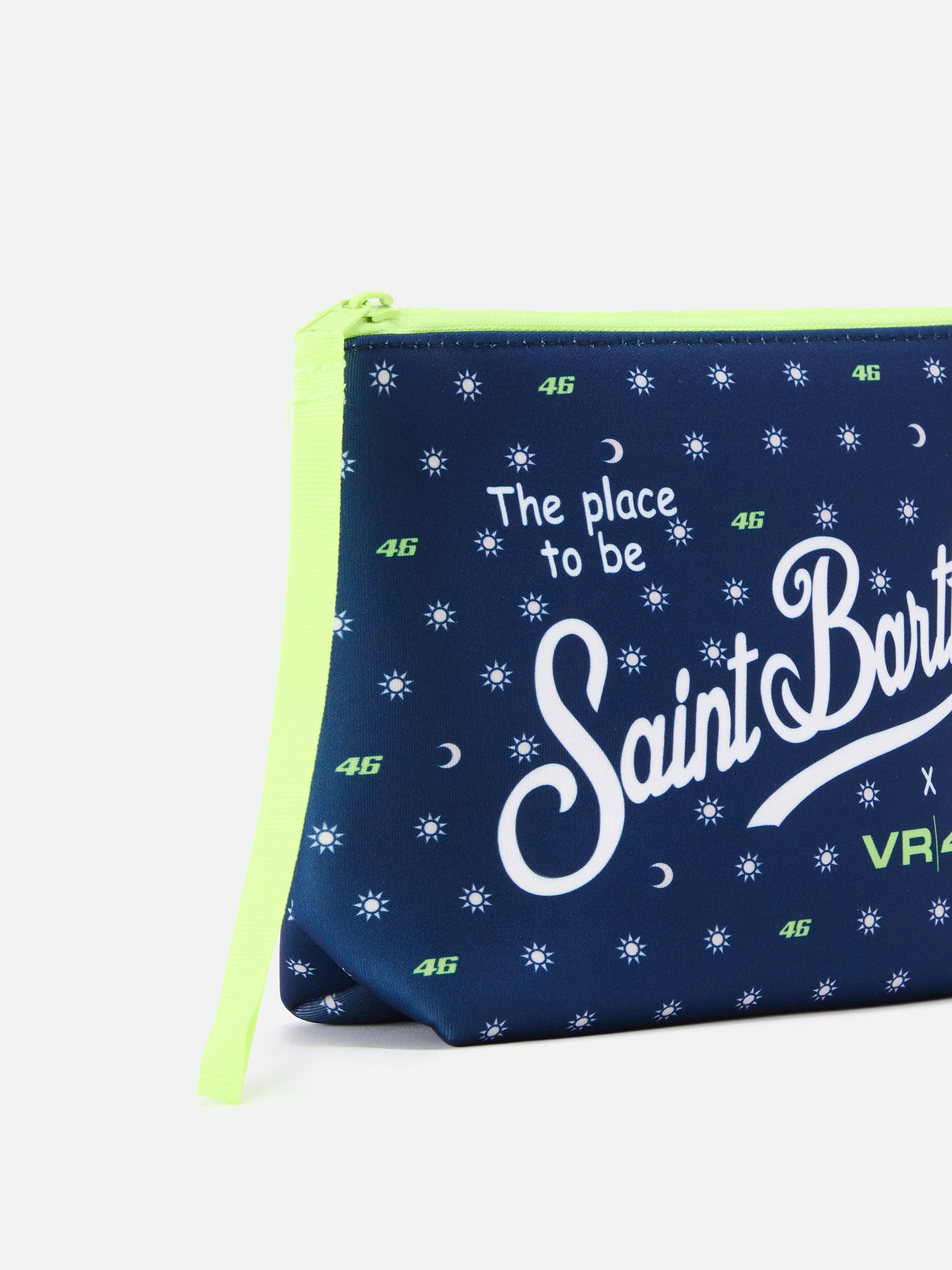 mc2-saint-barth-pochette-aline-in-tessuto-scuba-blu-navy-con-stampa-vr46-limited image 2